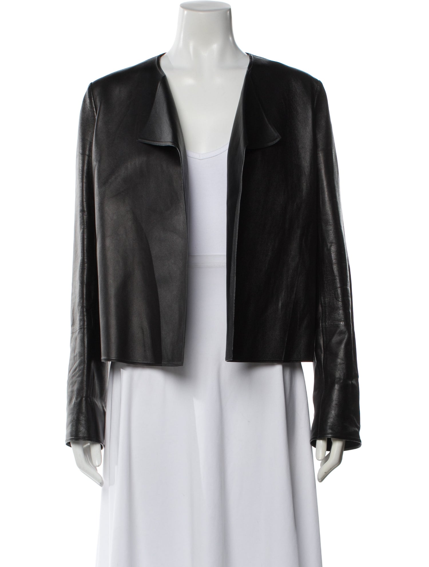 The Row Leather Bomber Jacket