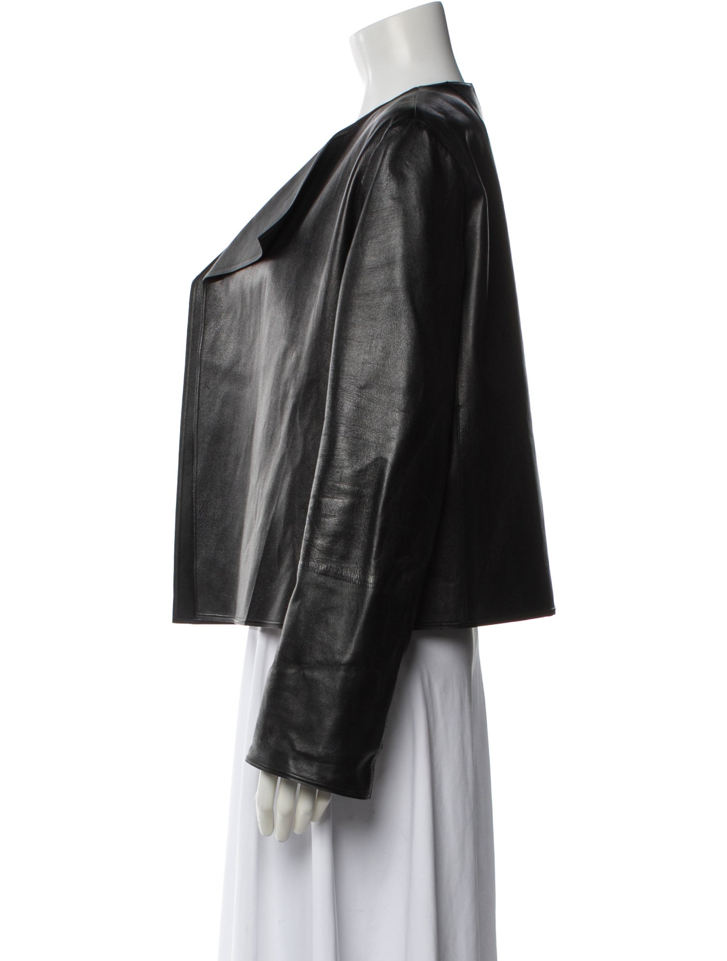 The Row Leather Bomber Jacket
