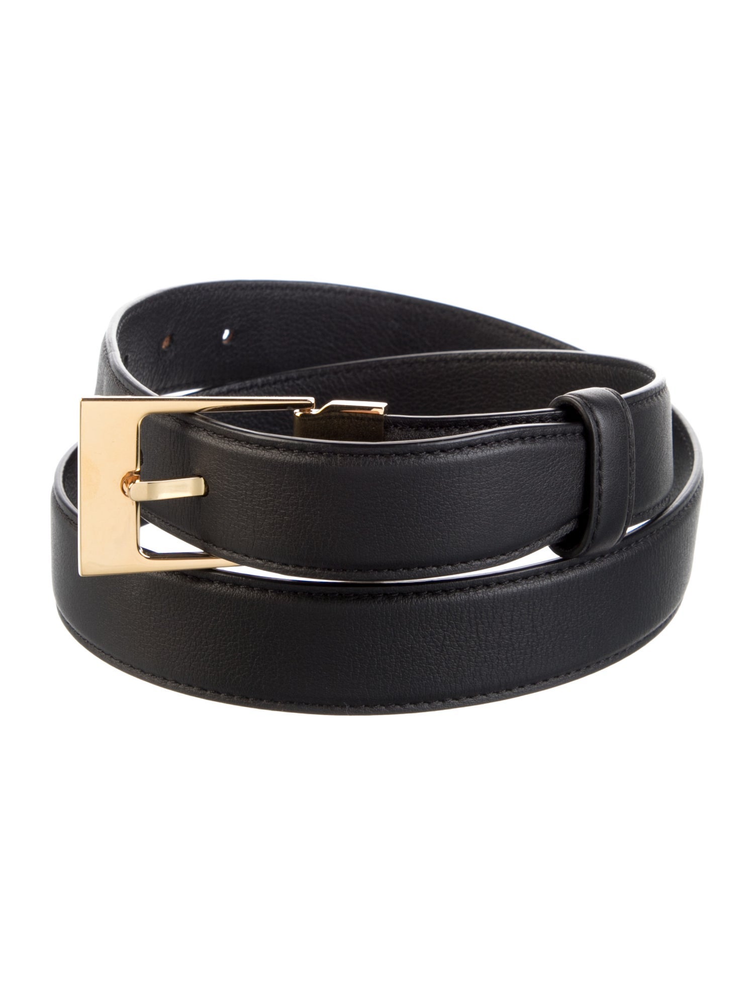 The Row Skinny Leather Belt