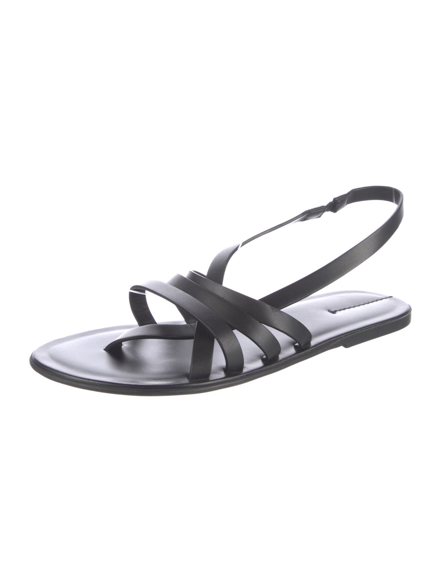 The Row Line Leather Slingback Sandals