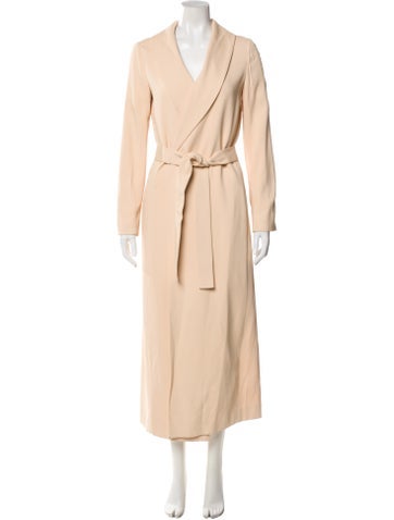 Pre-owned The Row Damo Leather Trench Coat In Neutral