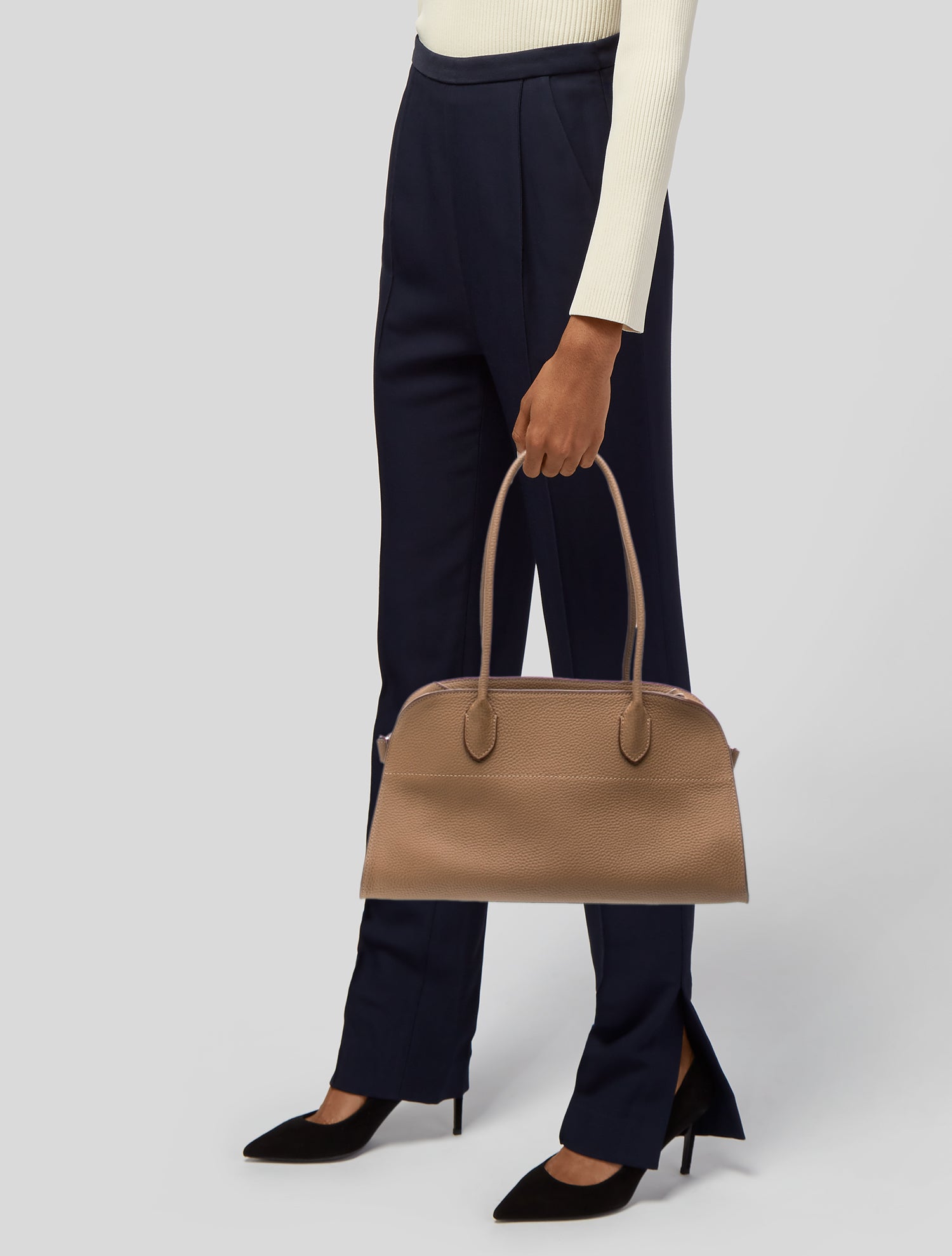 The Row Leather Margaux Shoulder 12