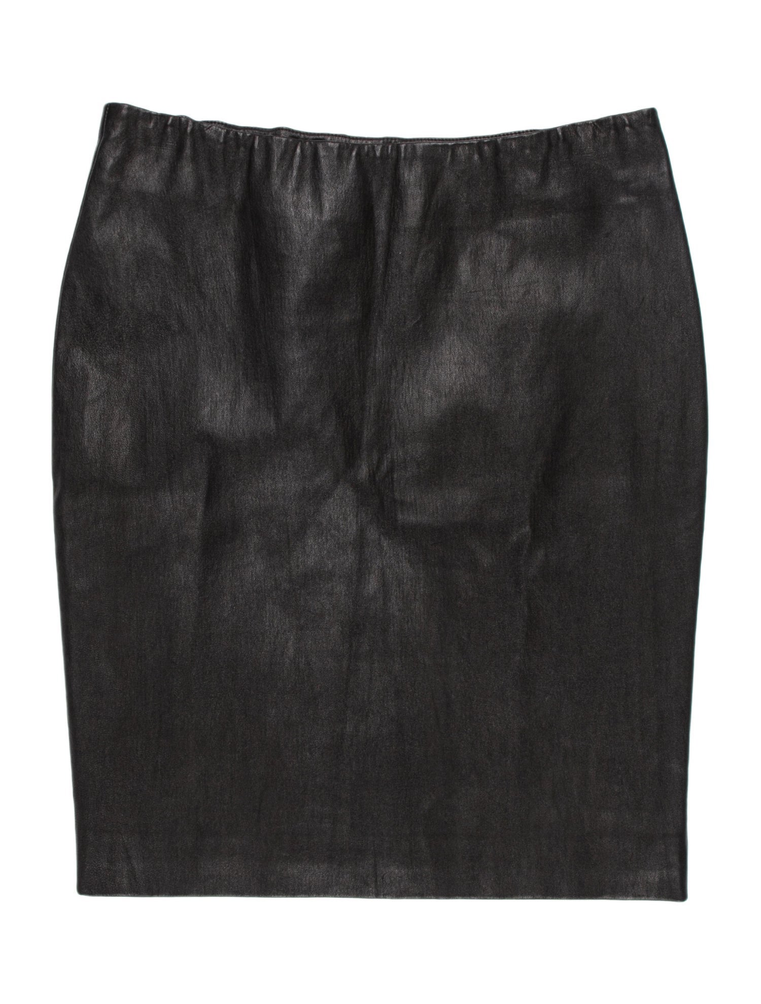 The Row Leather Mini Skirt