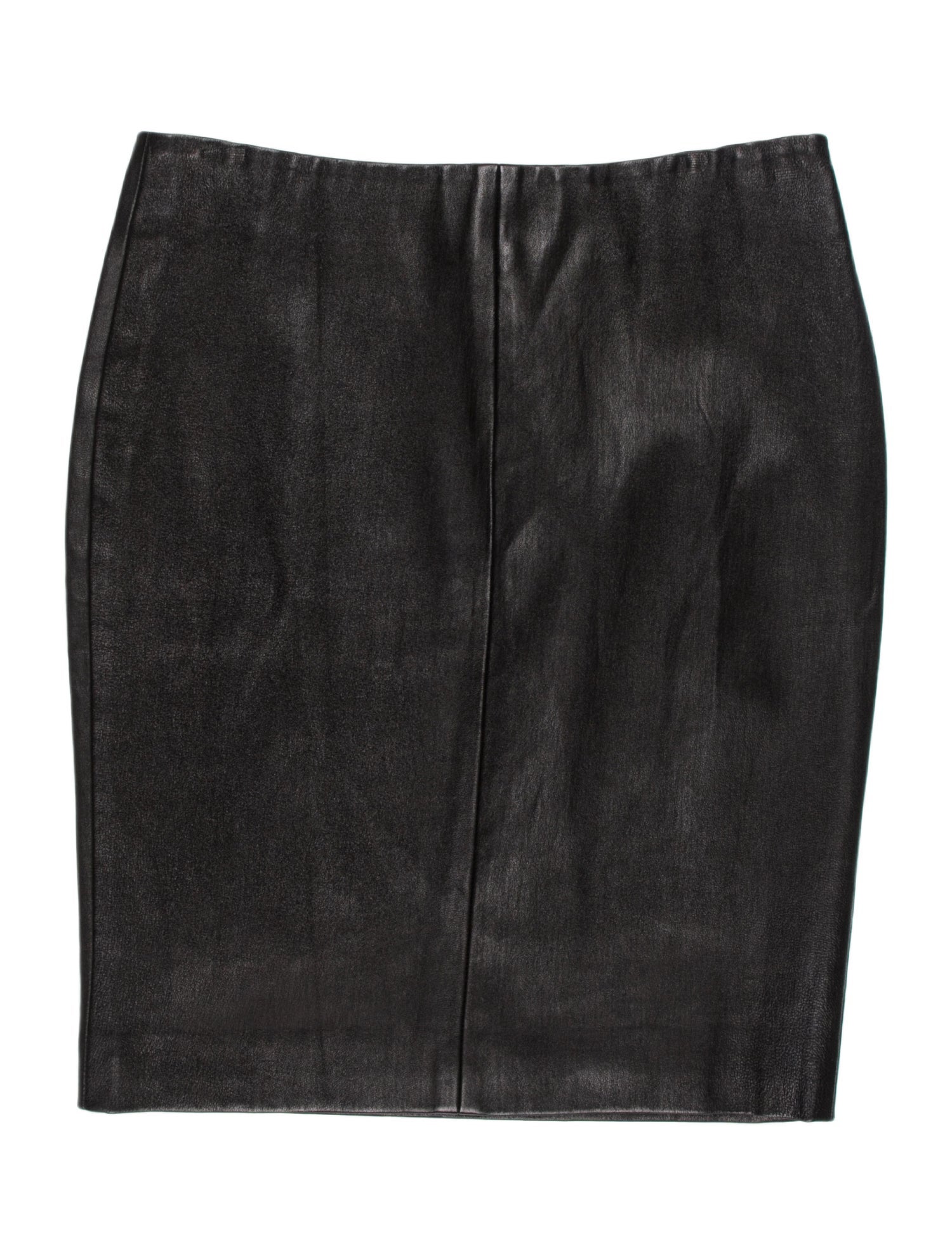 The Row Leather Mini Skirt