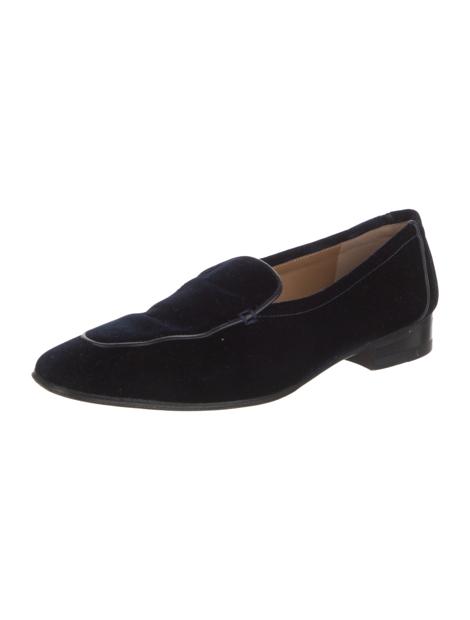 The Row Adam Velvet Loafers