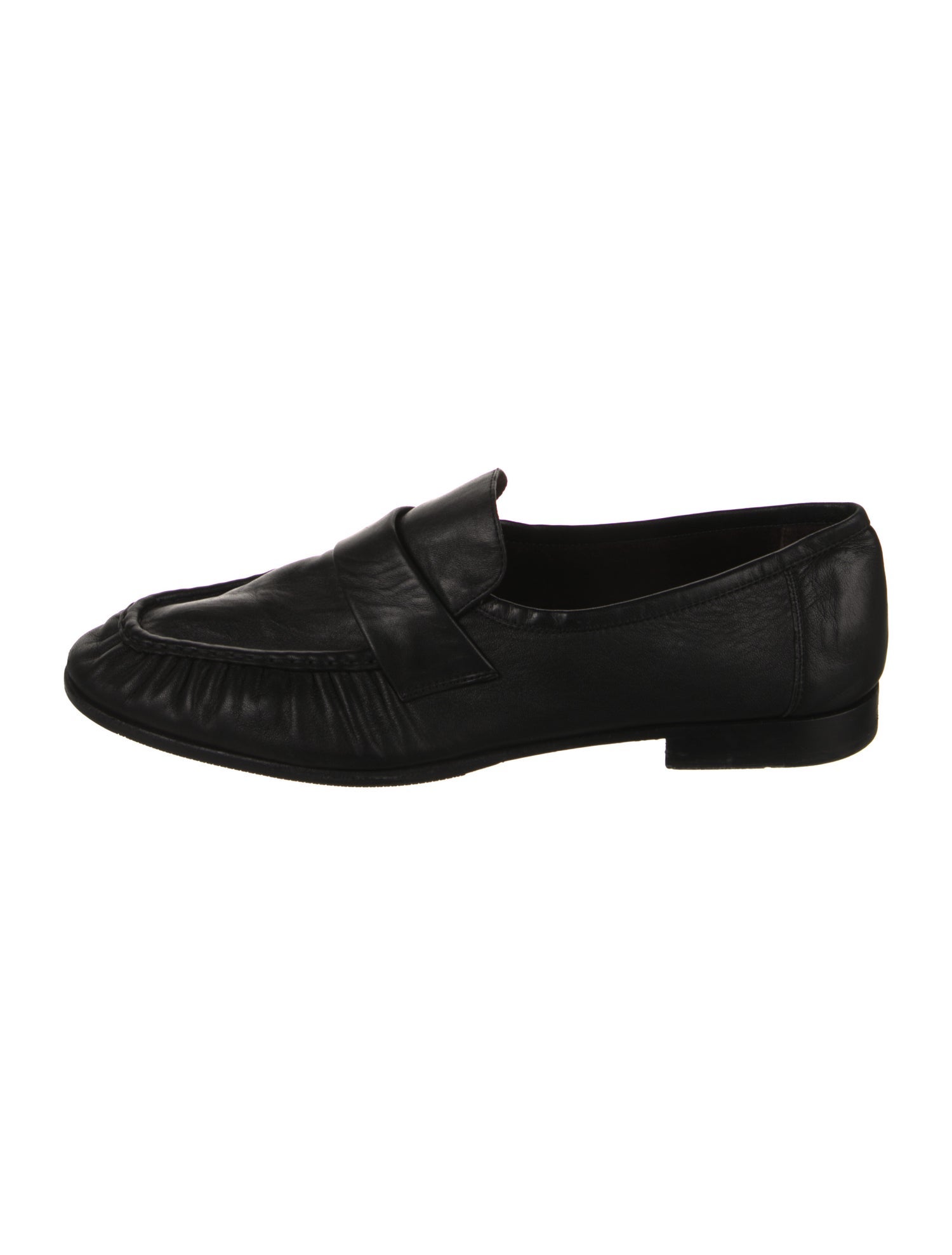 The Row Soft Leather Dress Loafers