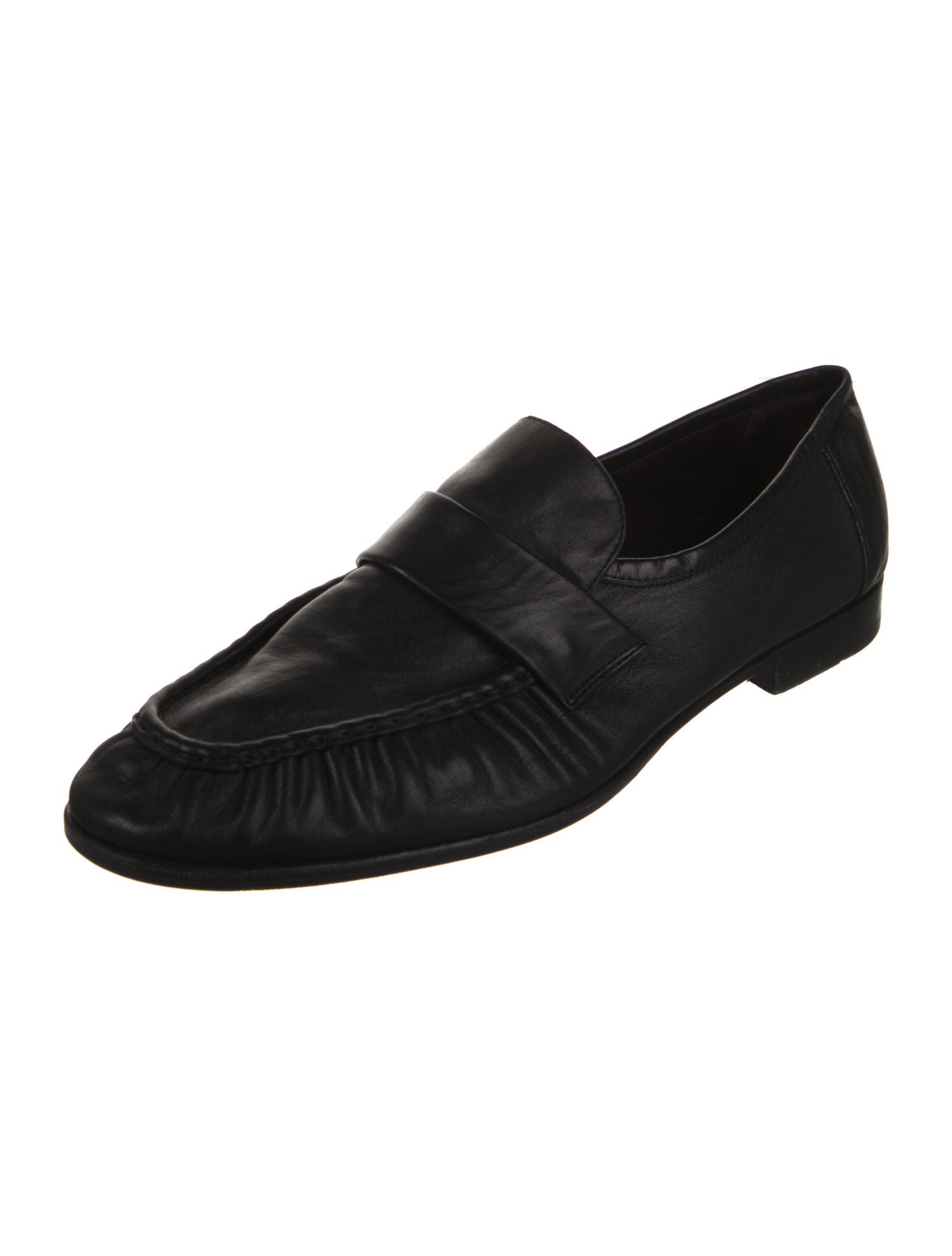 The Row Soft Leather Dress Loafers