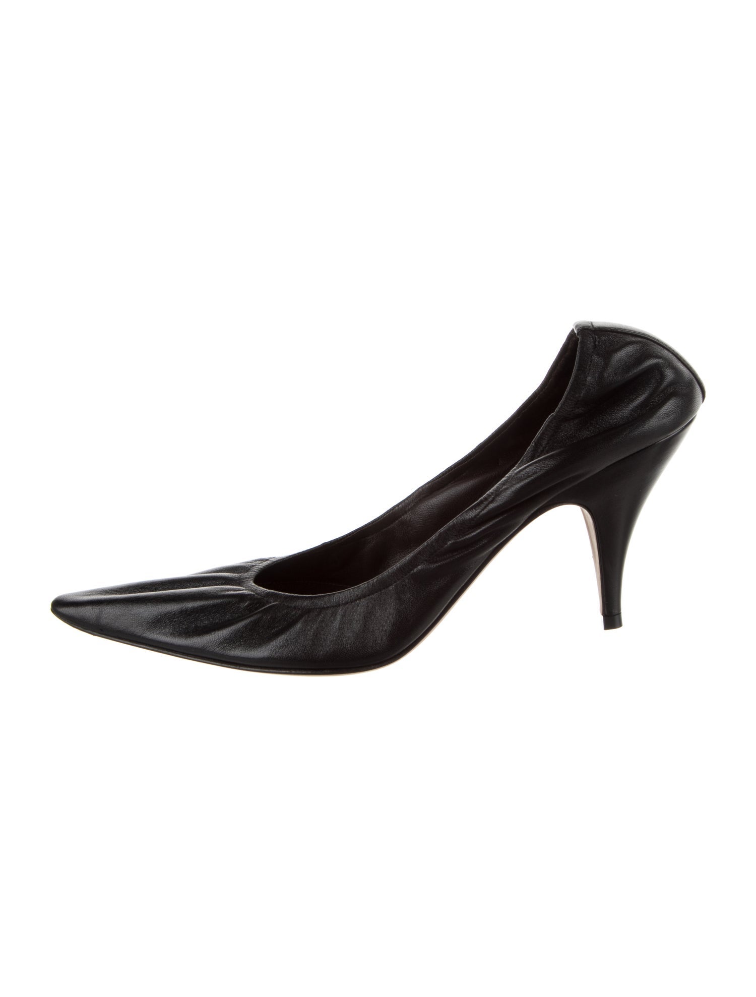 The Row Lissa 70mm Leather Slingback Pumps