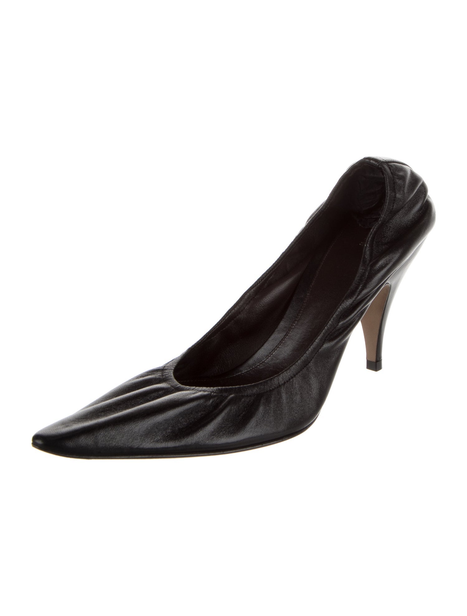 The Row Lissa 70mm Leather Slingback Pumps