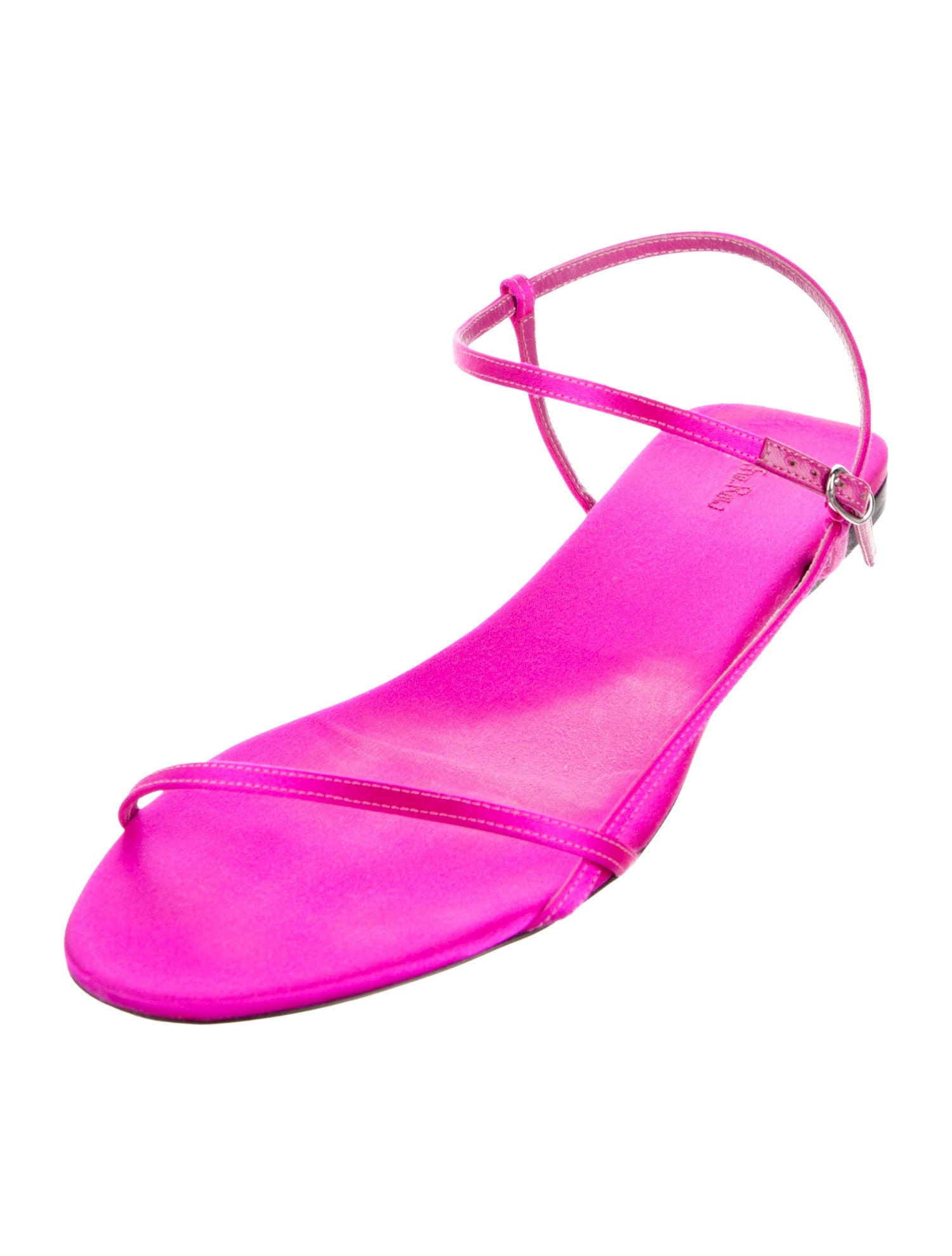 The Row Satin Slingback Sandals