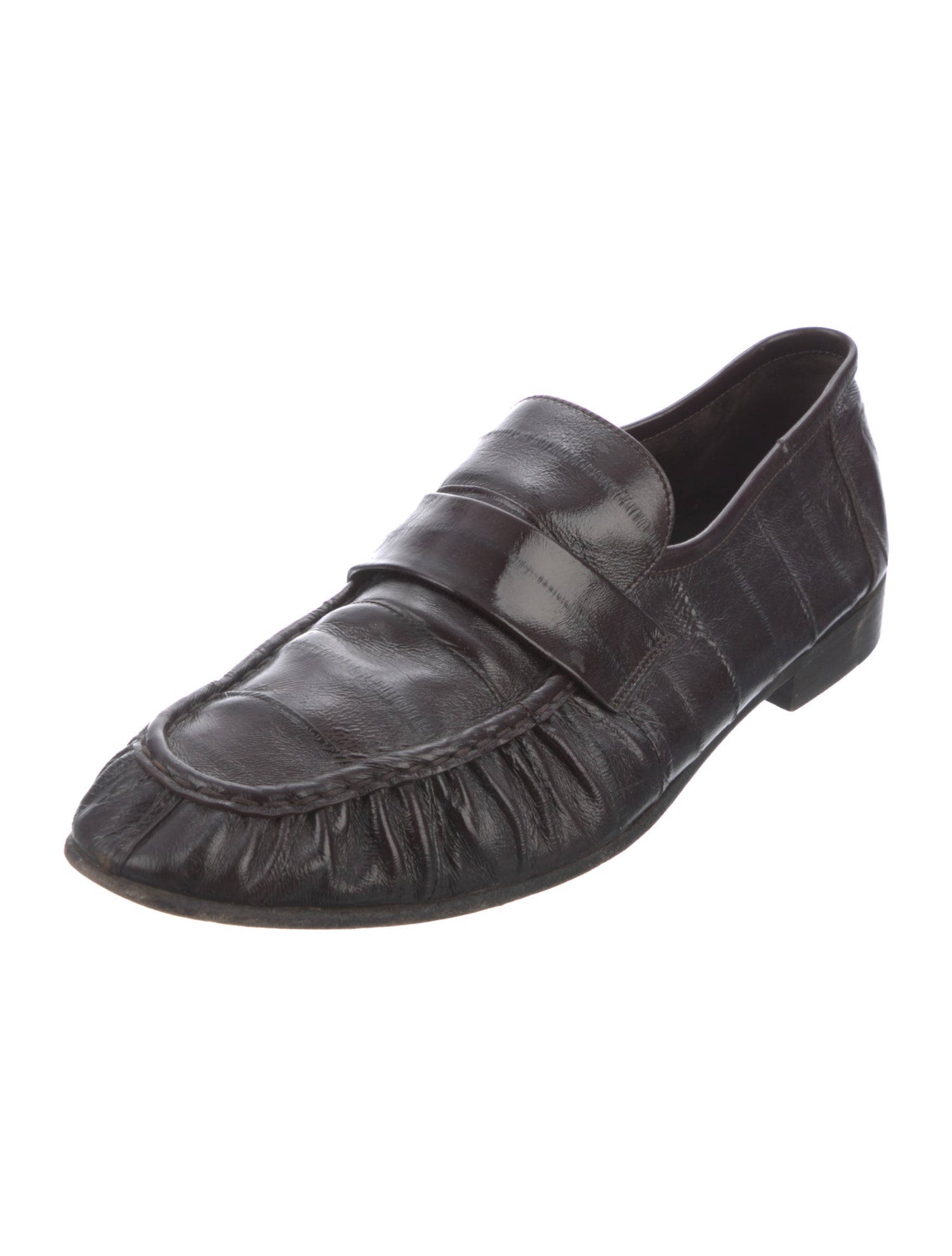The Row Soft Leather Dress Loafers