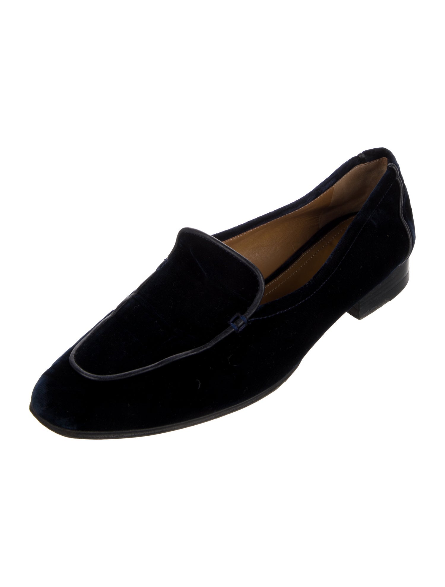 The Row Adam Velvet Loafers