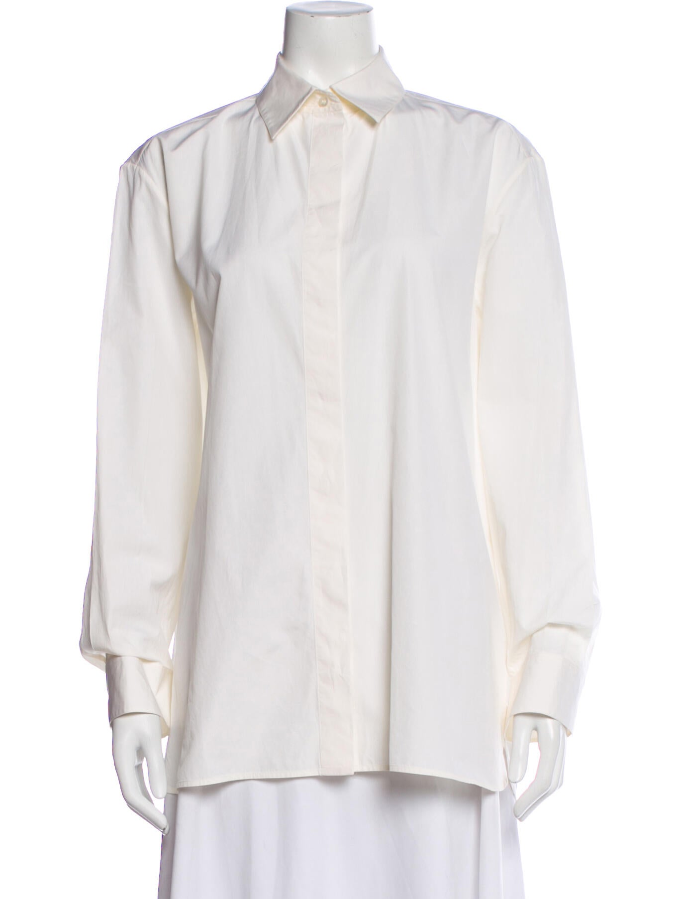 The Row Long Sleeve Button-Up Top