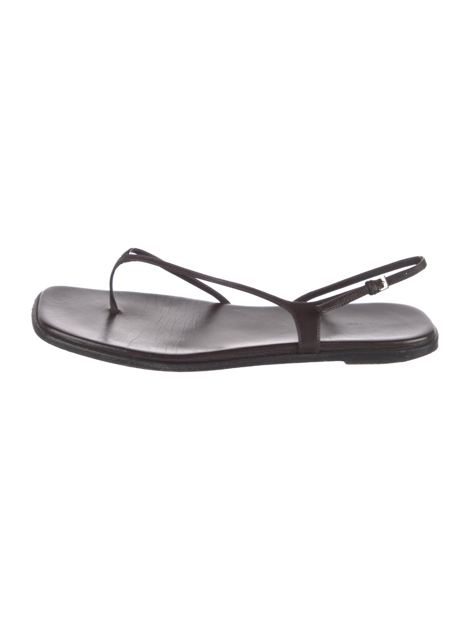 The Row Constance Leather Slingback Sandals