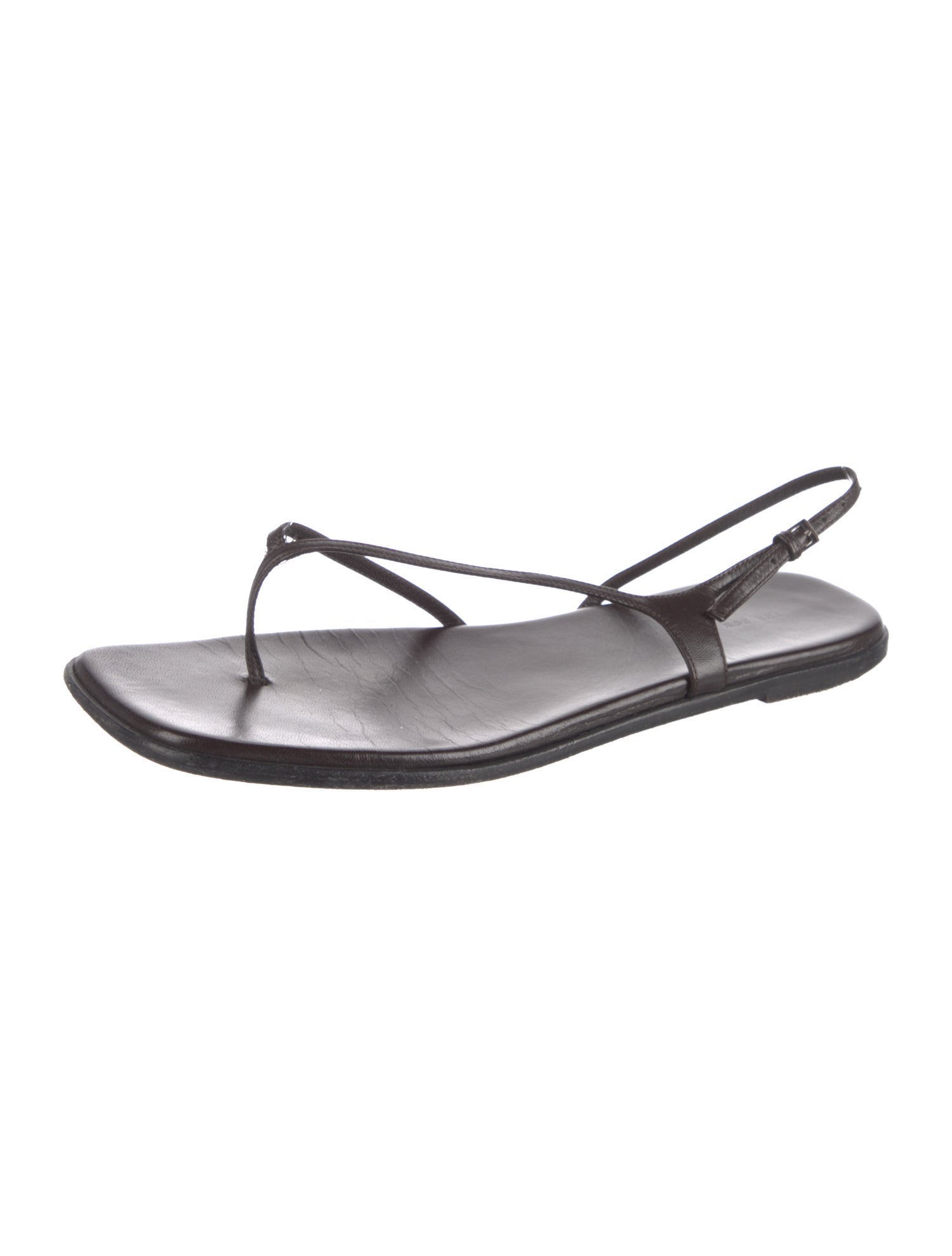The Row Constance Leather Slingback Sandals