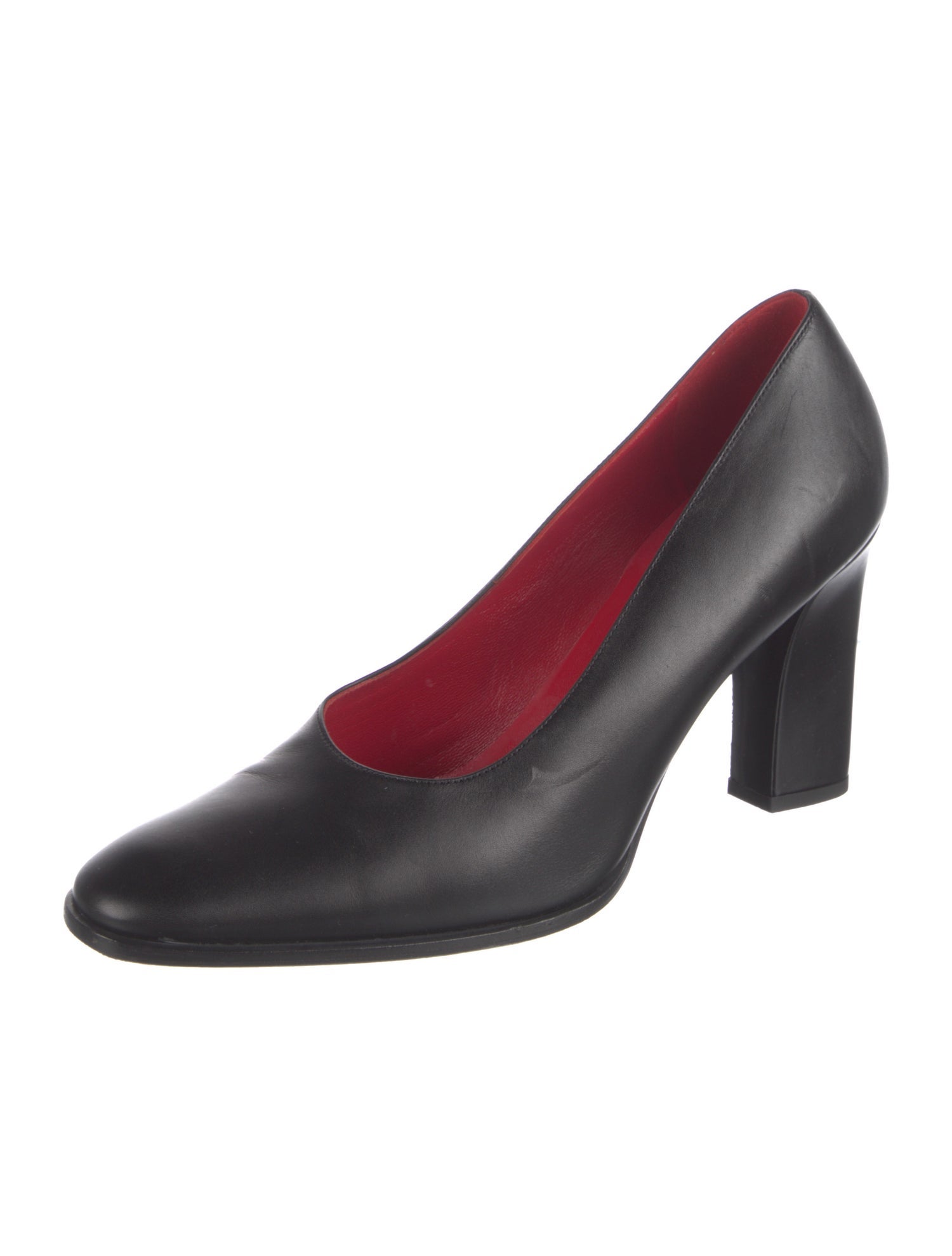 The Row Olivia Leather Pumps