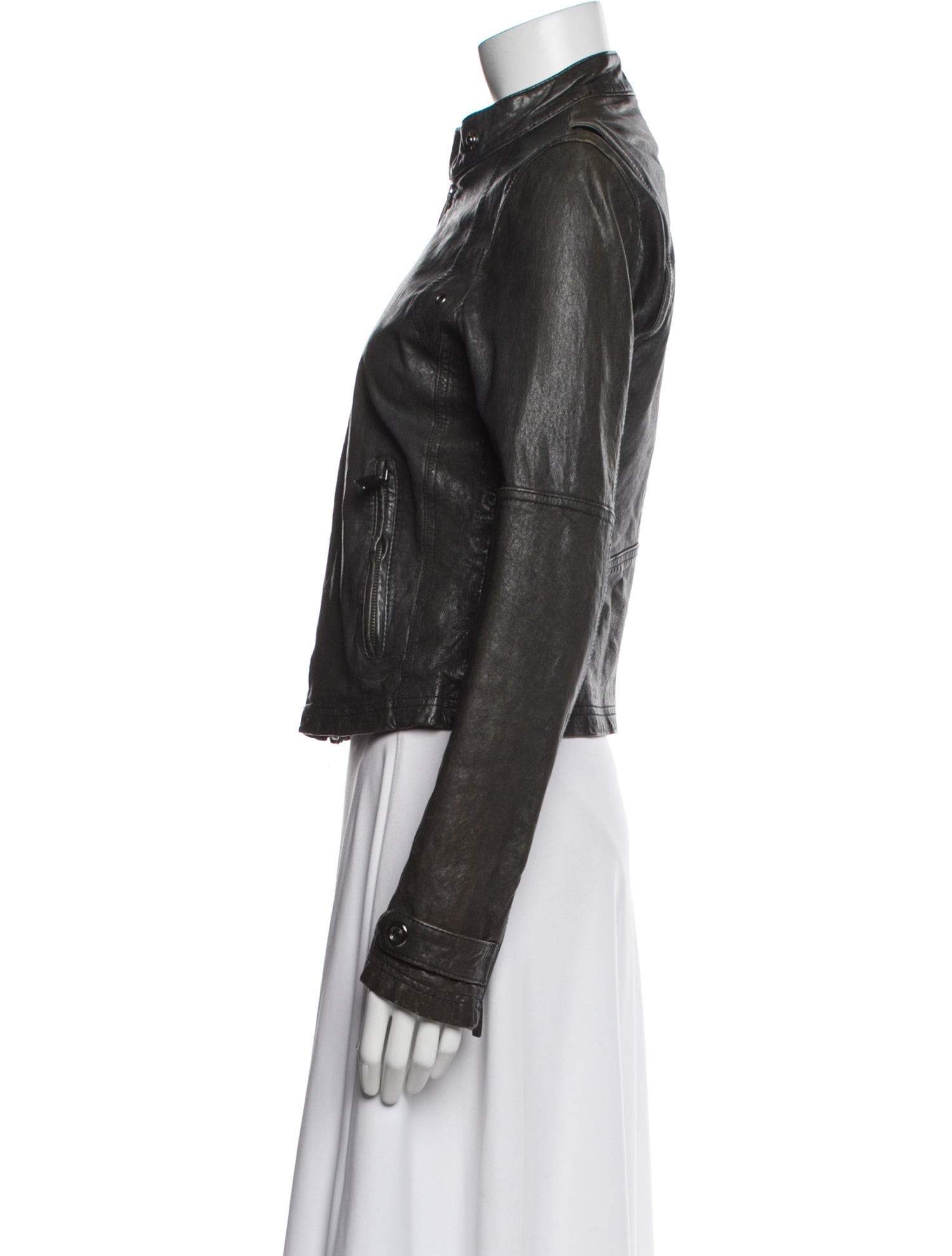 Line Lambskin Biker Jacket