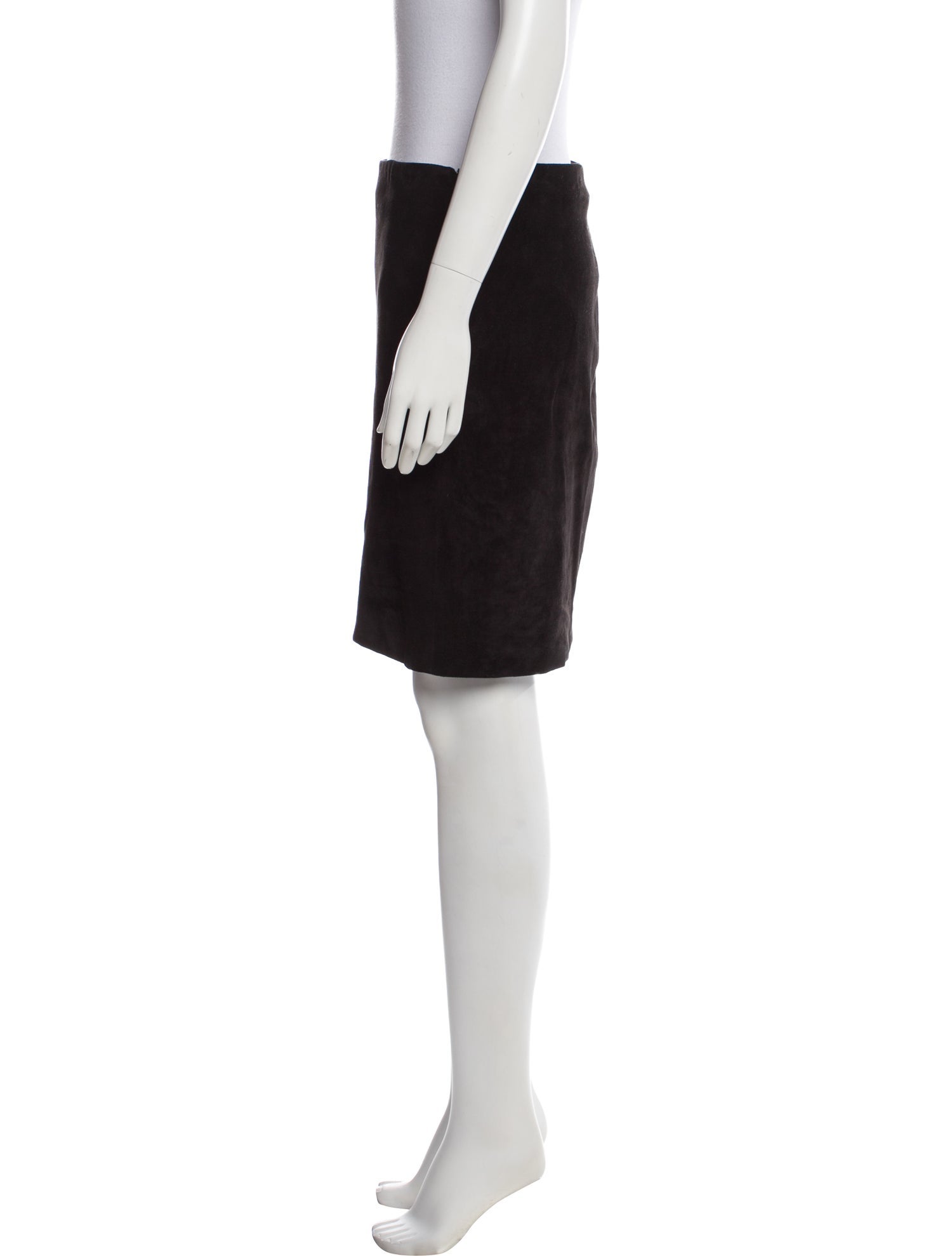 The Row Lambskin Knee-Length Skirt