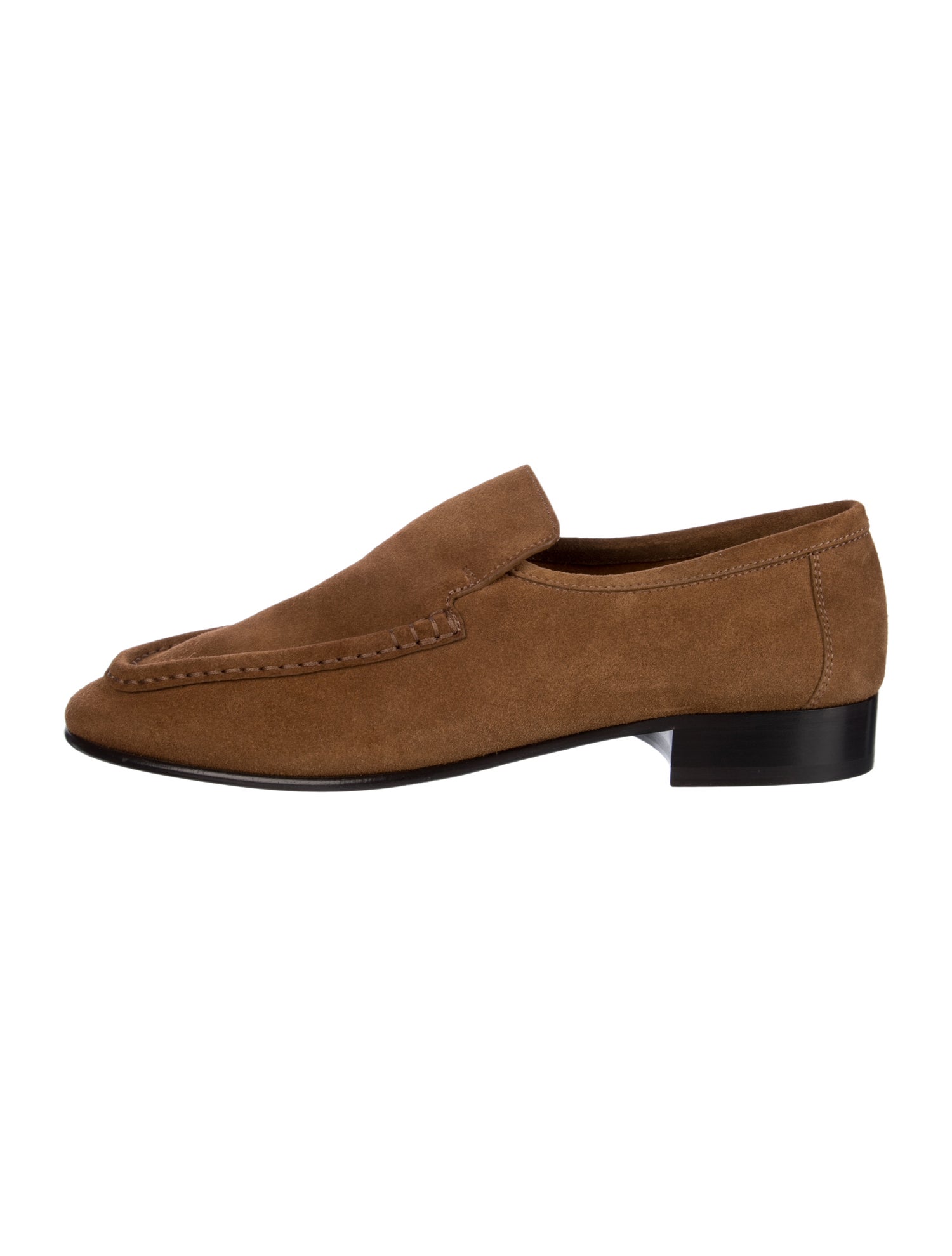 The Row New Soft Suede Loafers
