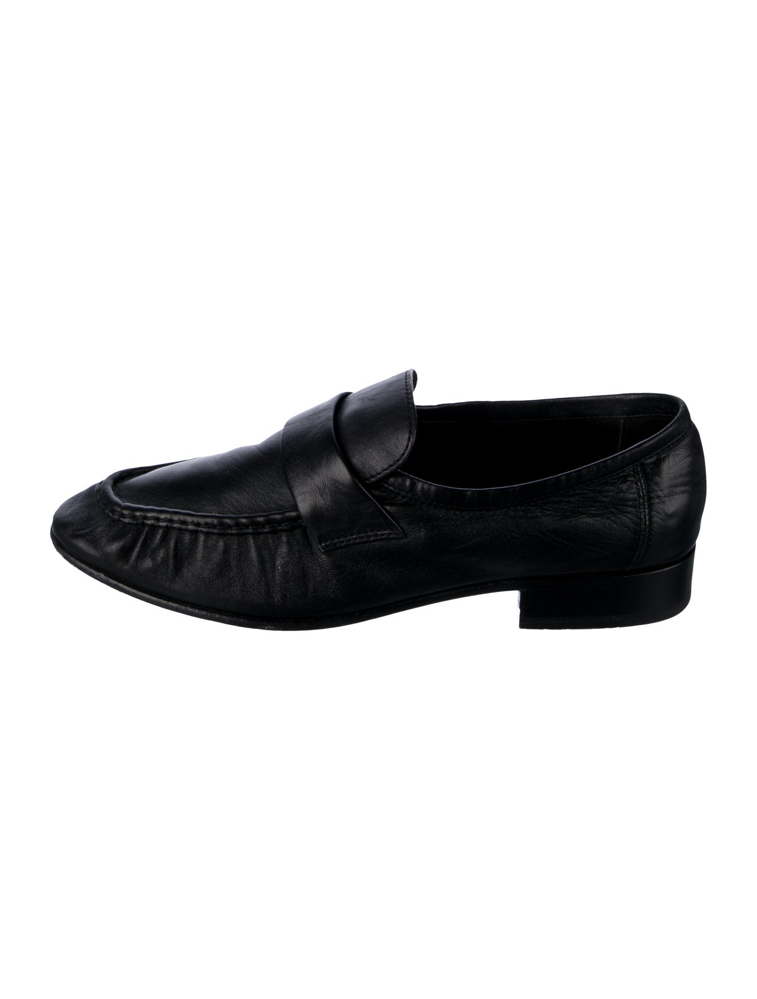 The Row Soft Leather Leather Loafers