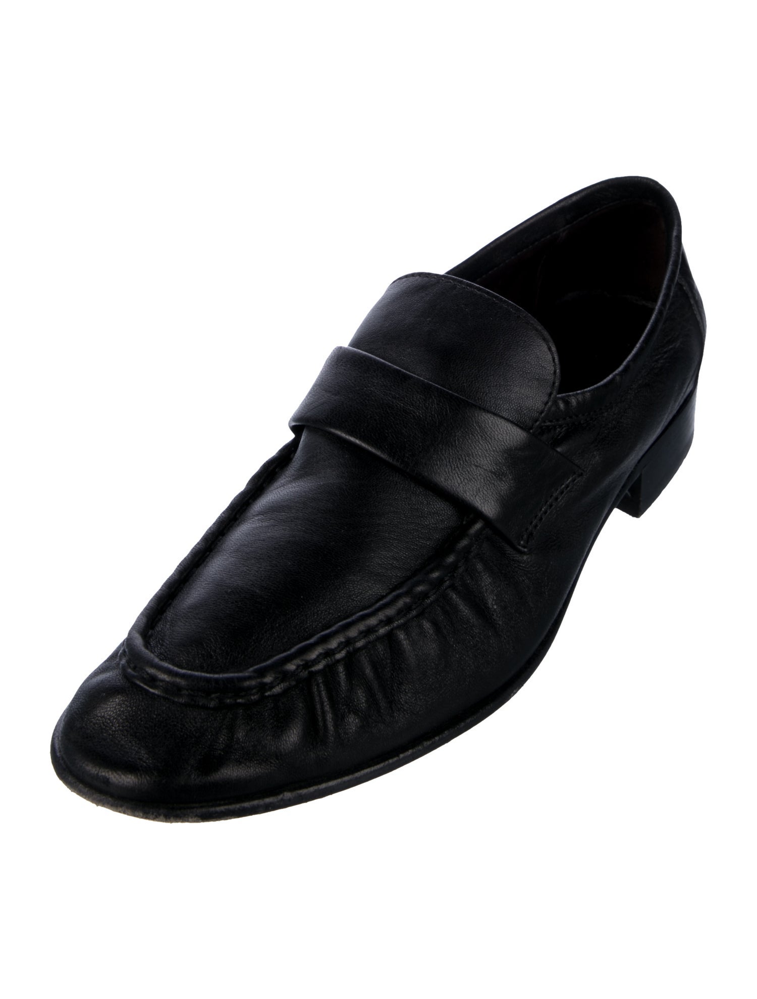 The Row Soft Leather Leather Loafers