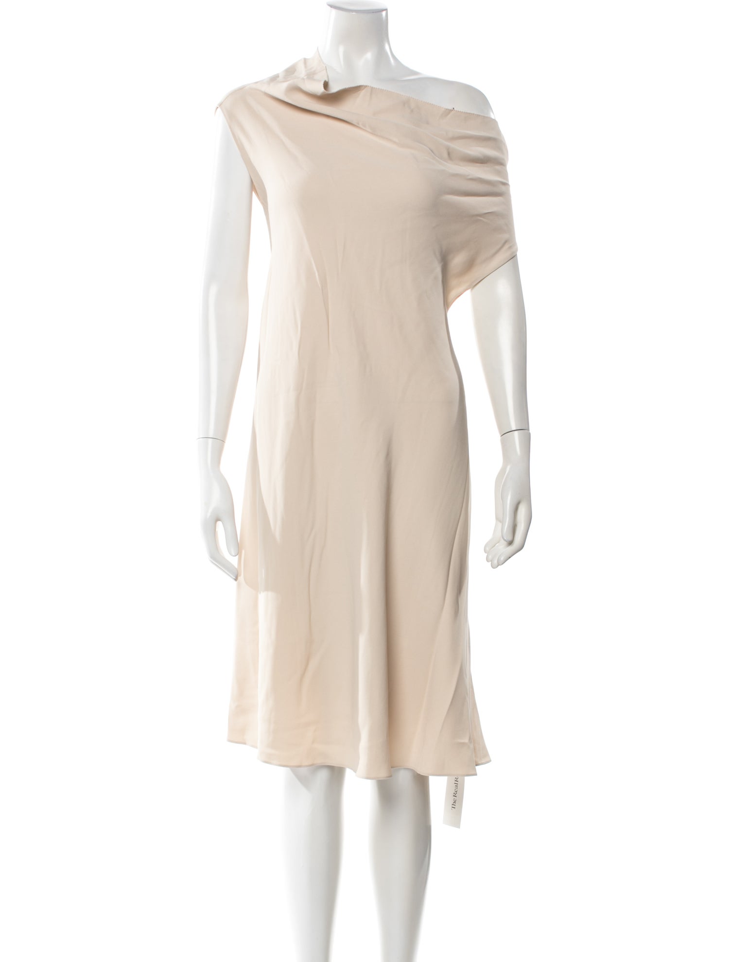 The Row One-Shoulder Knee-Length Dress
