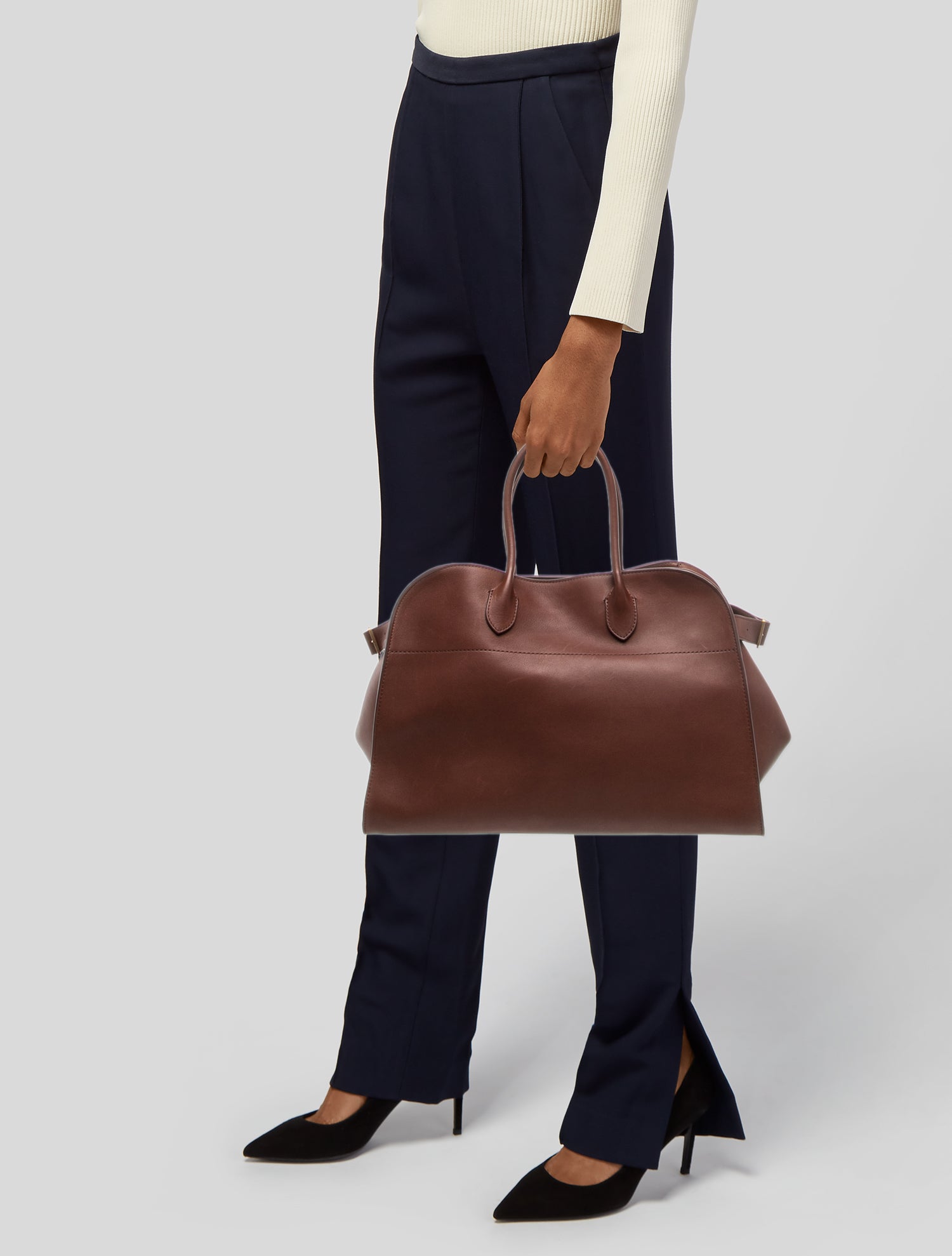 The Row Leather Soft Margaux 15