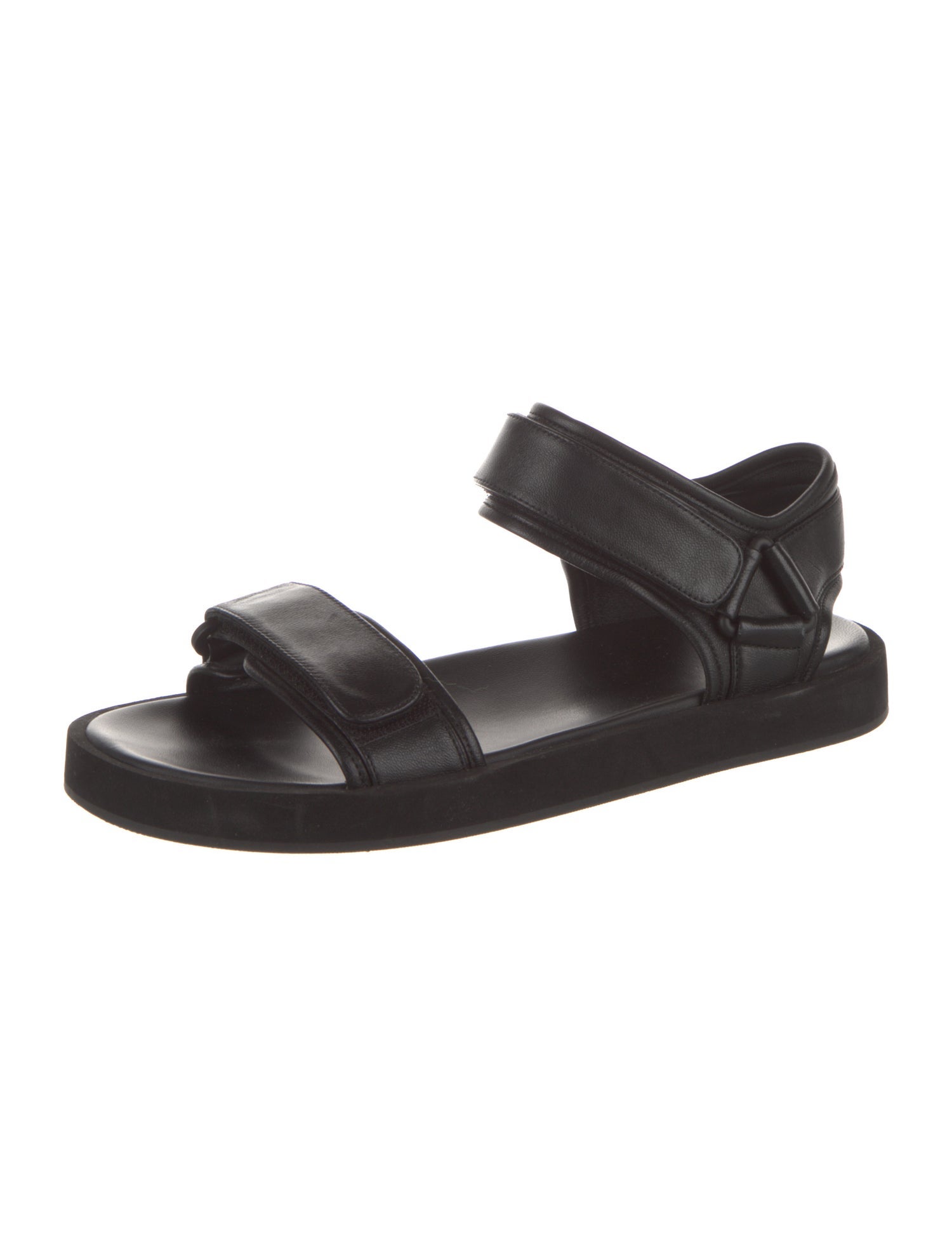 The Row Hook and Loop Leather Sandals