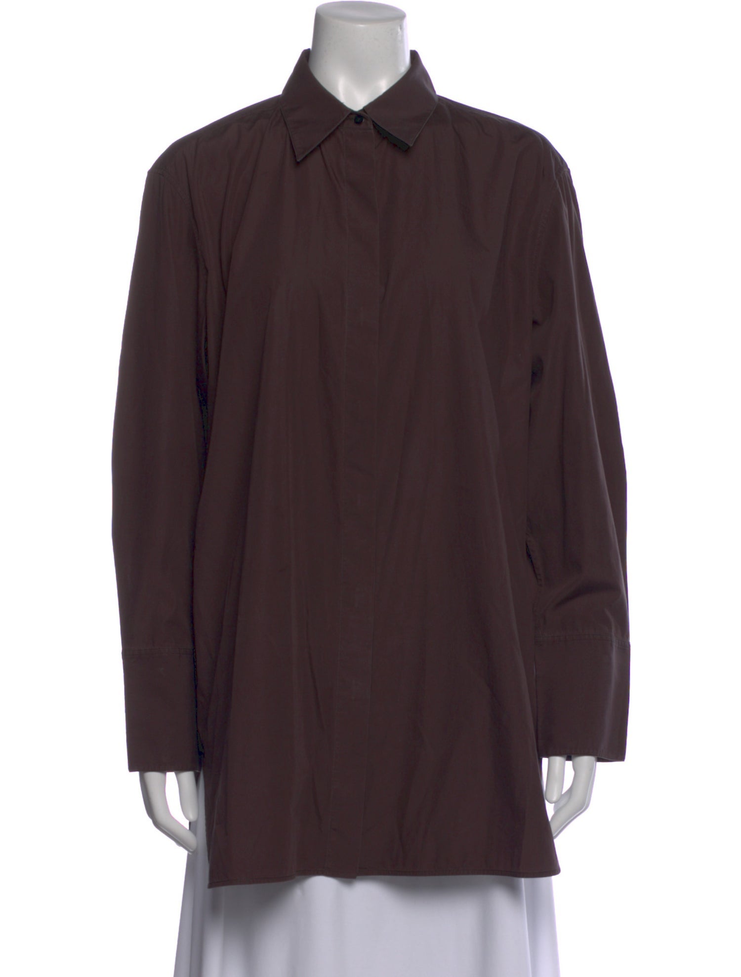 The Row Long Sleeve Button-Up Top
