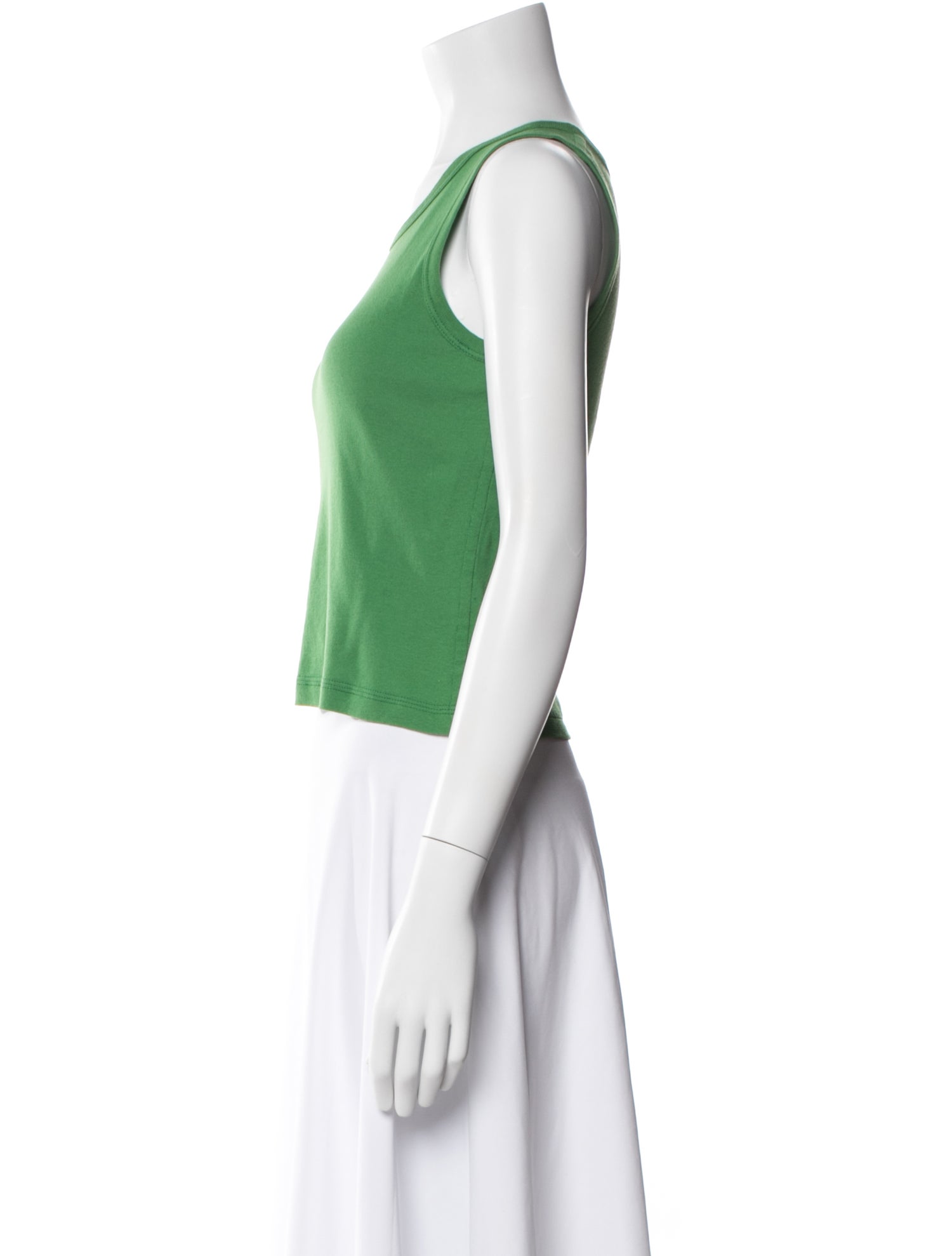 The Row Scoop Neck Sleeveless Crop Top