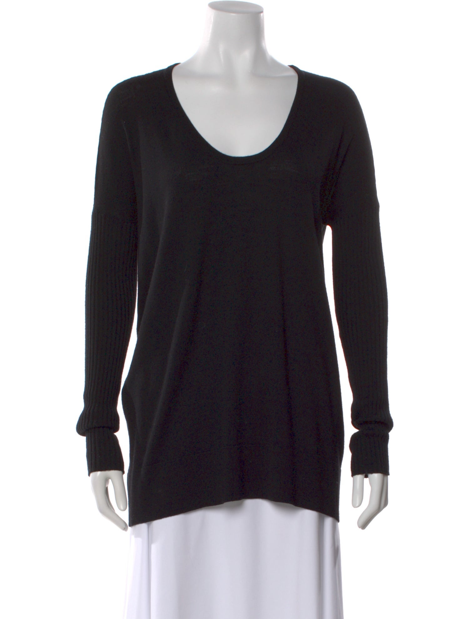 The Row Virgin Wool Scoop Neck Sweater