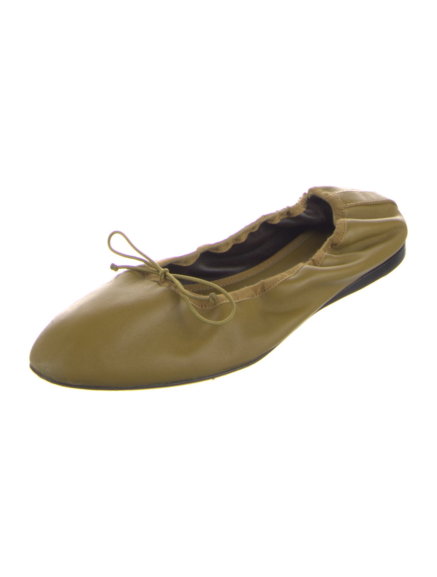 The Row Leather Ballet Flats