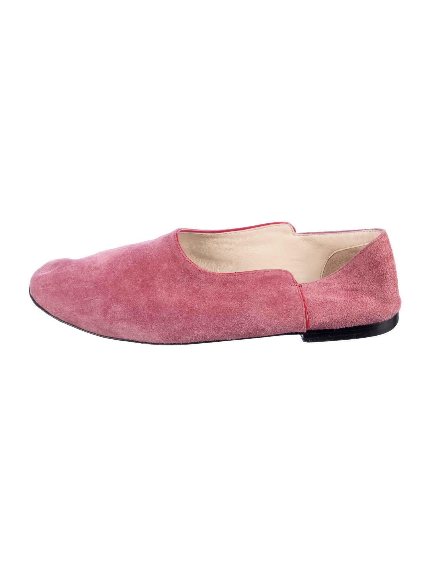The Row Suede Ballet Flats