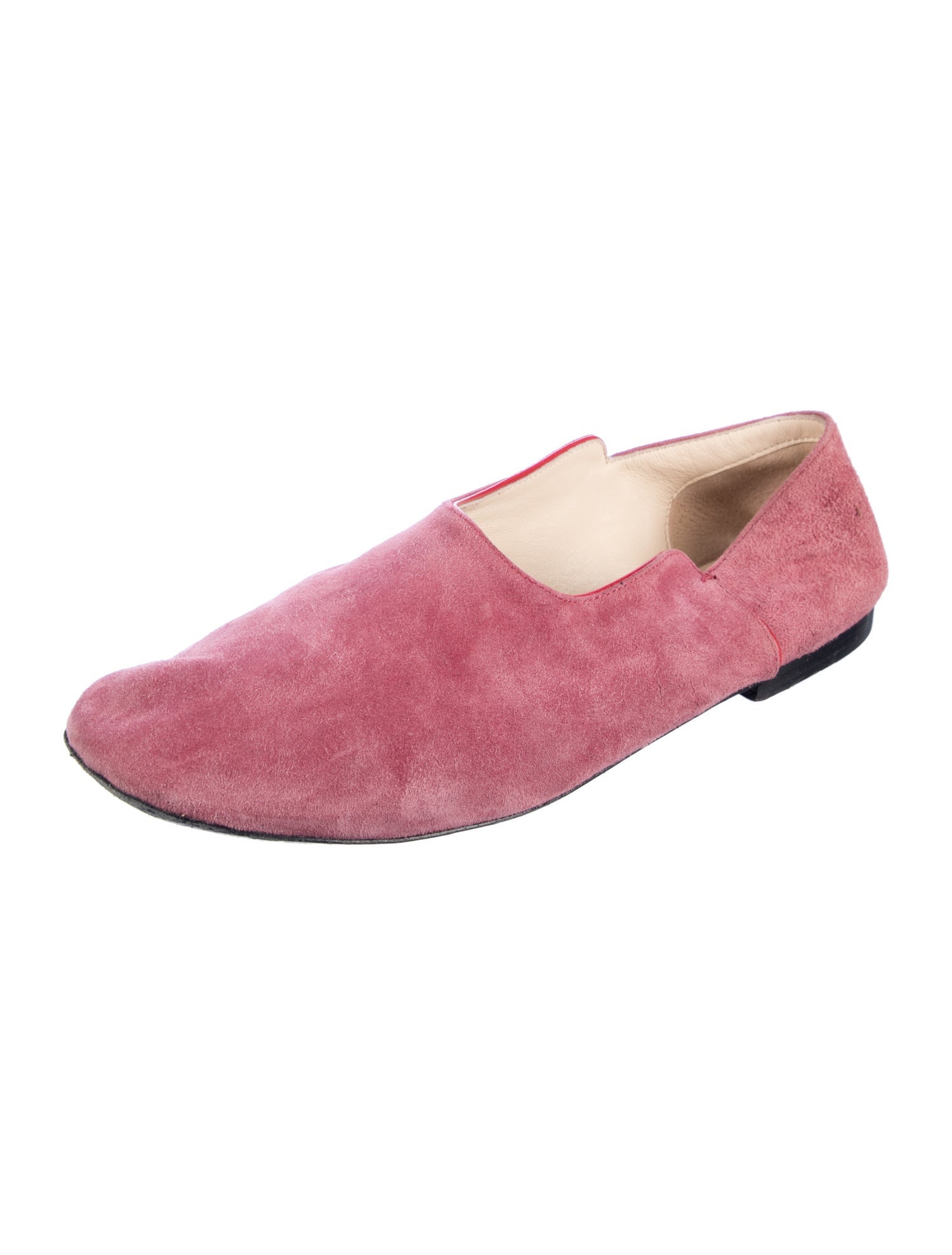 The Row Suede Ballet Flats