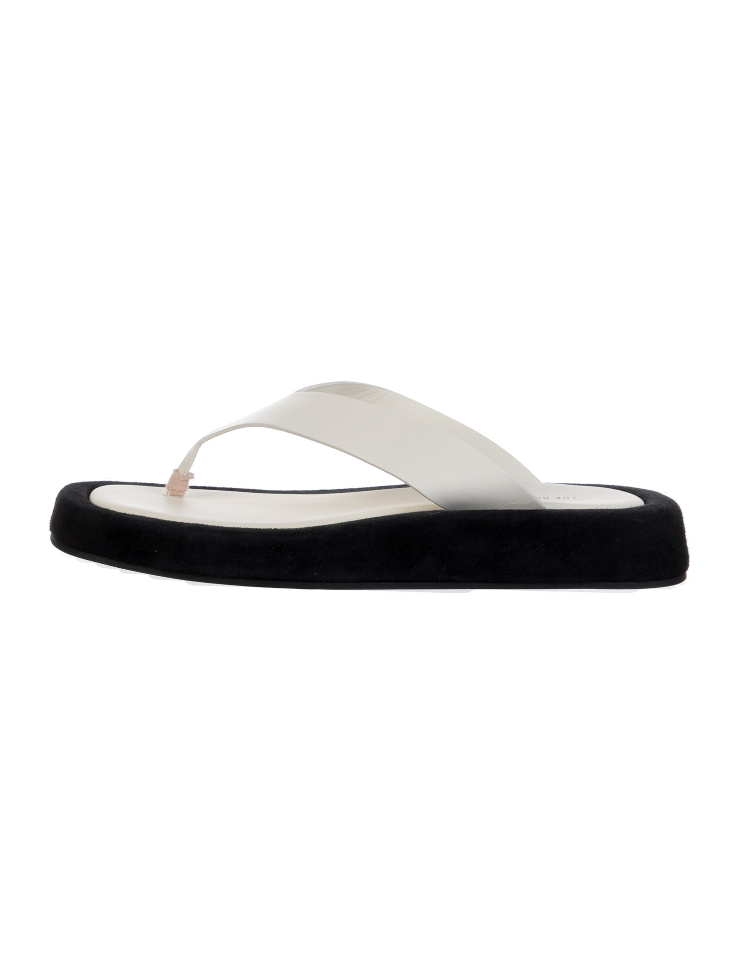 The Row Leather Flip Flops