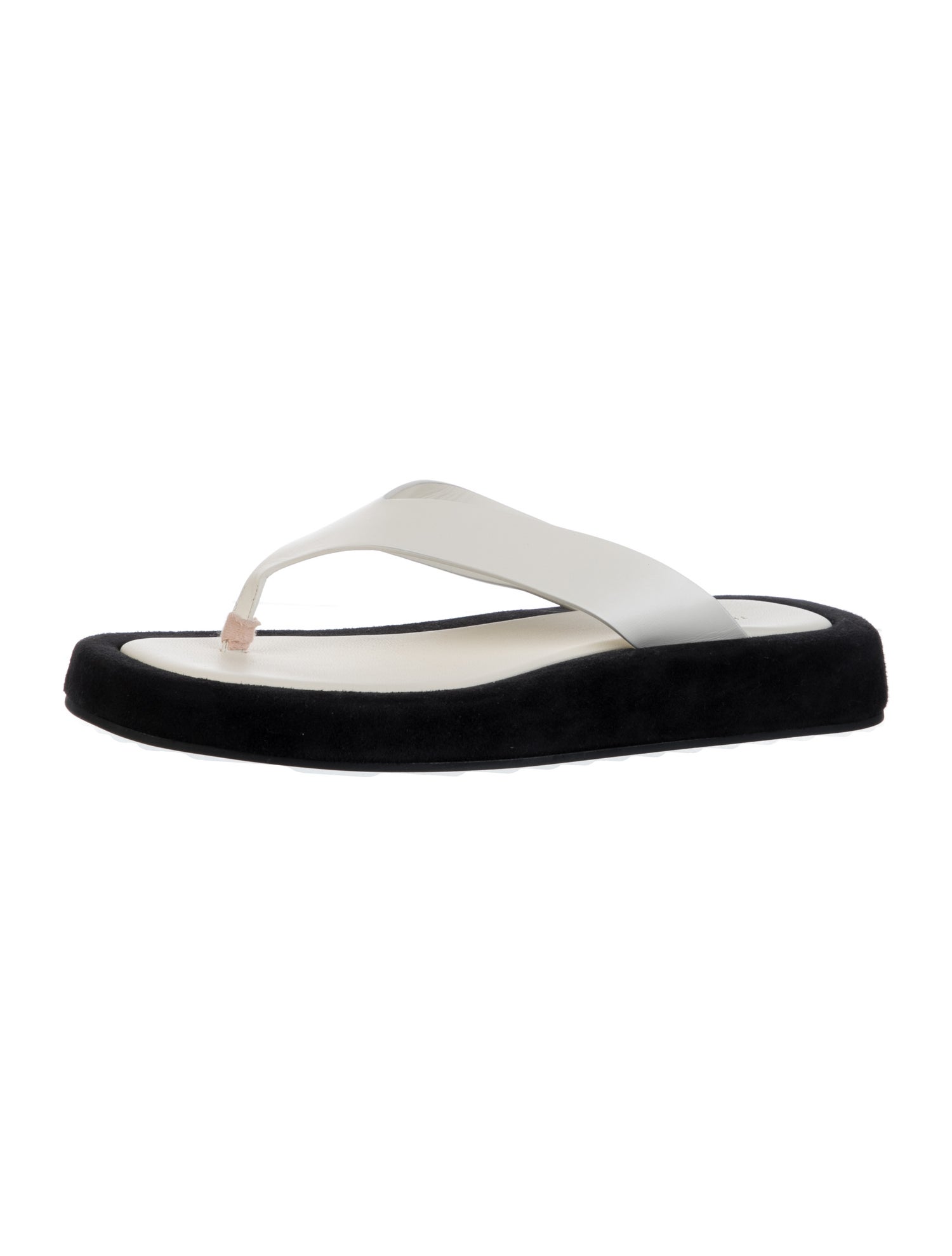 The Row Leather Flip Flops