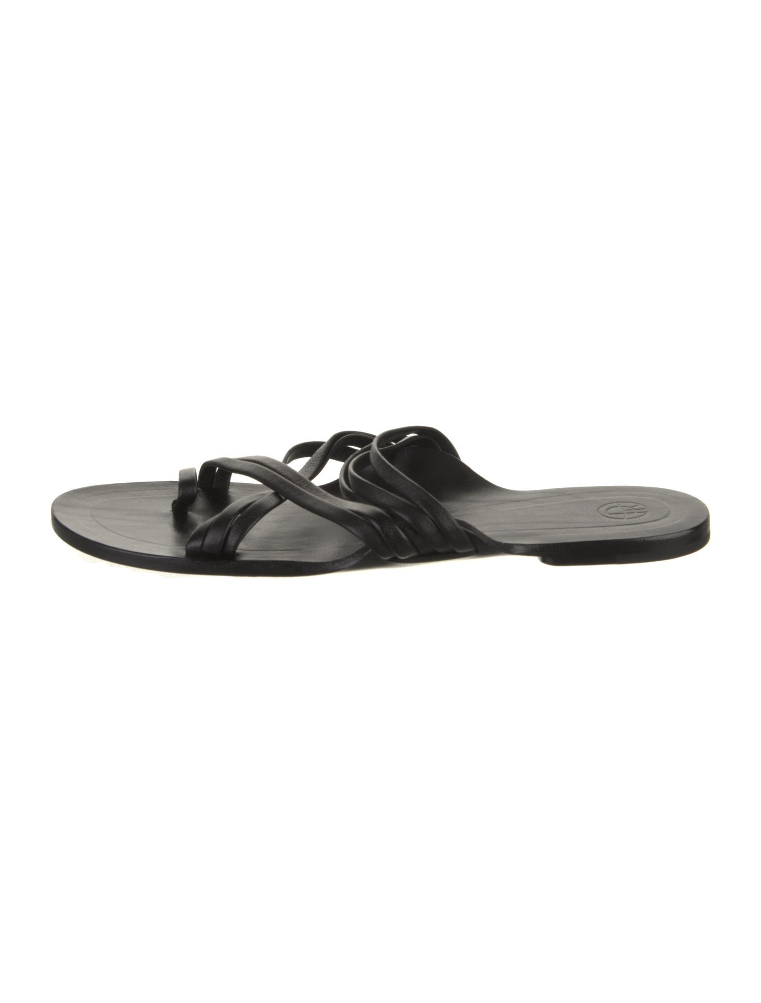 The Row Grecian Leather Slides