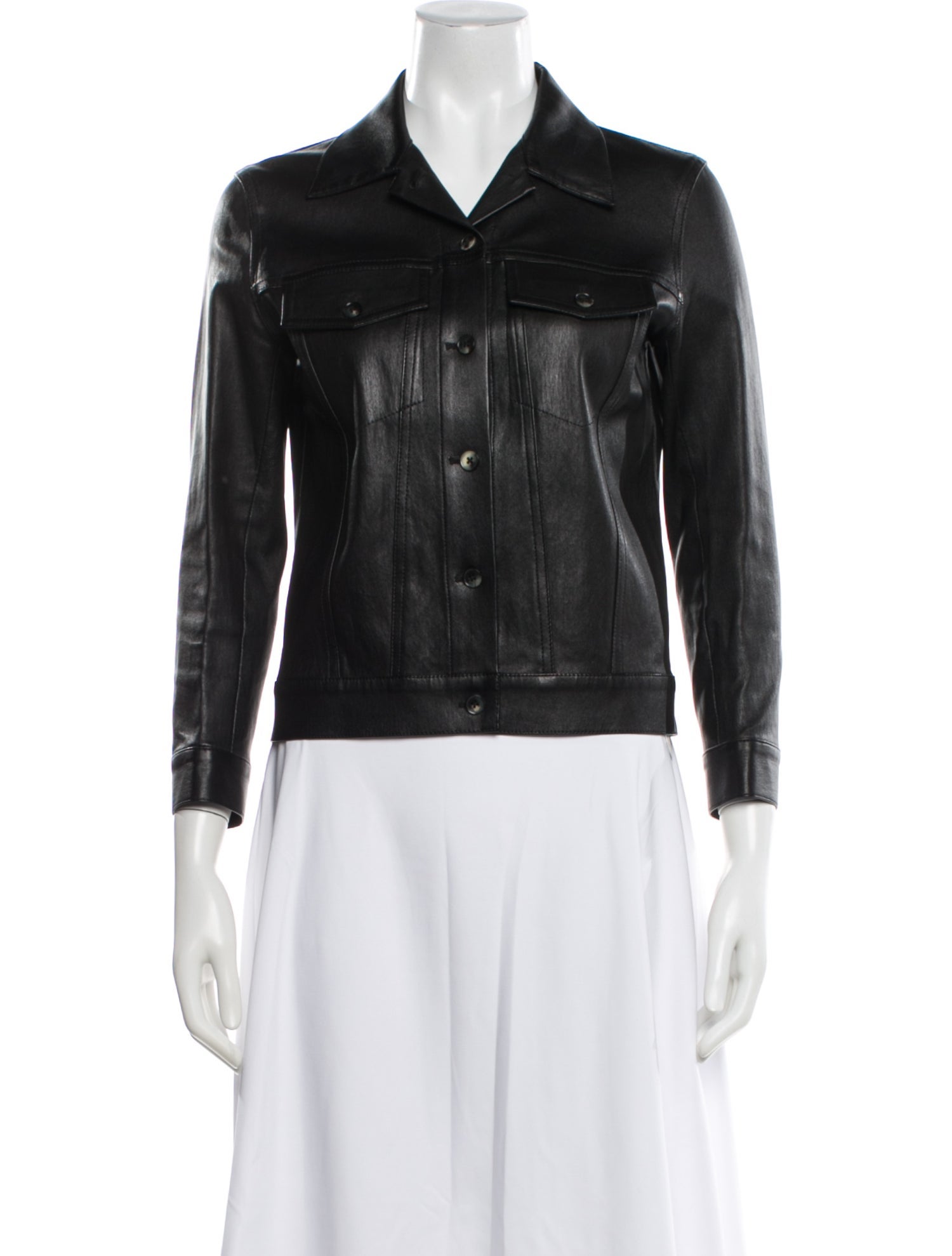 The Row Leather Biker Jacket