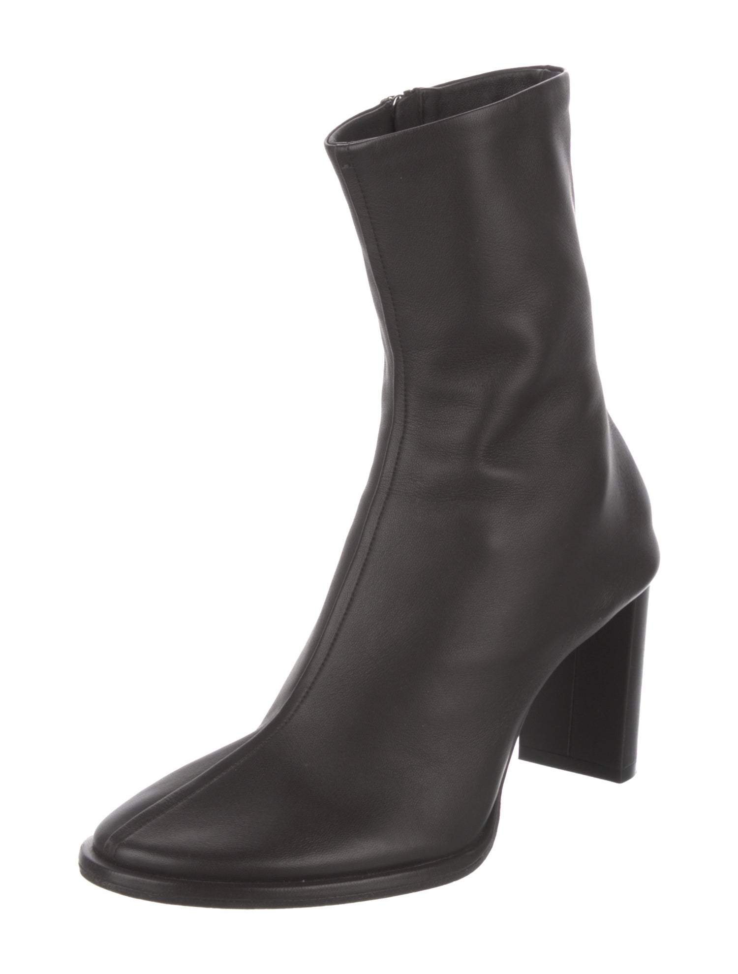 The Row Teatime Leather Sock Boots