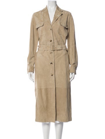 Pre-owned The Row Lambskin Trench Coat In Neutral