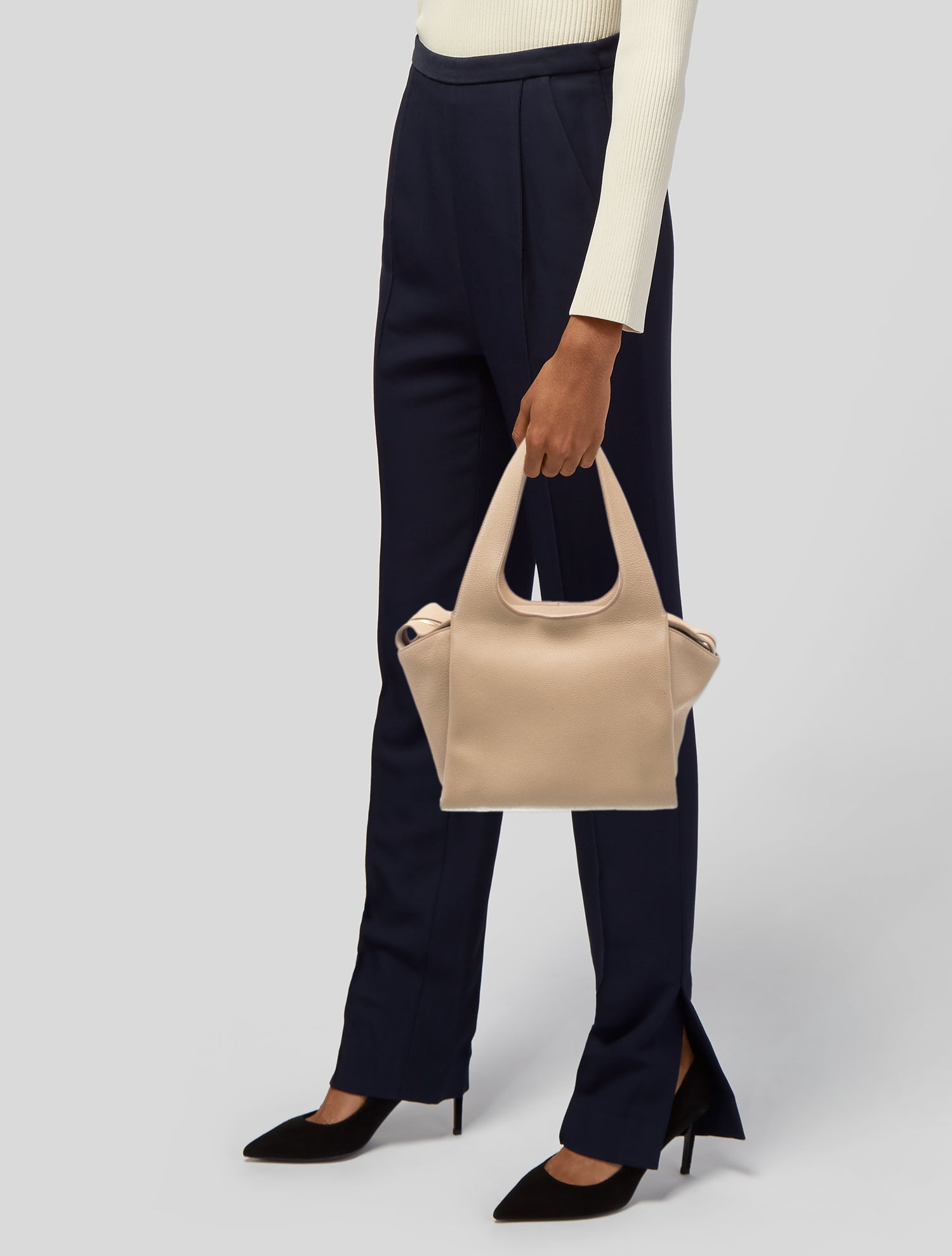 The Row Leather Shoulder Bag