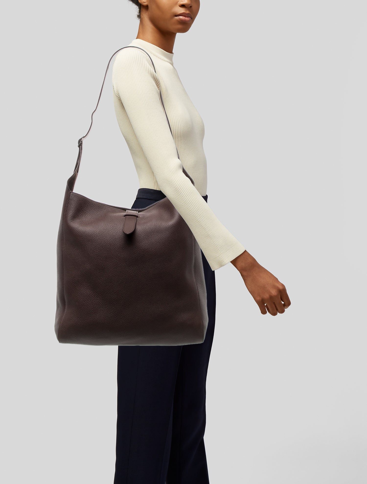 The Row Leather Blake Hobo
