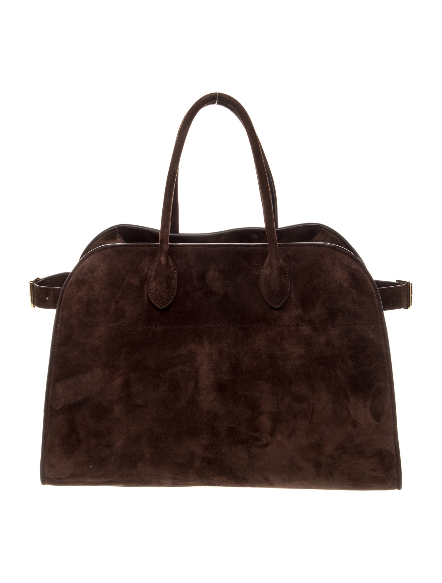 The Row Suede soft margaux 15 suede tote bag