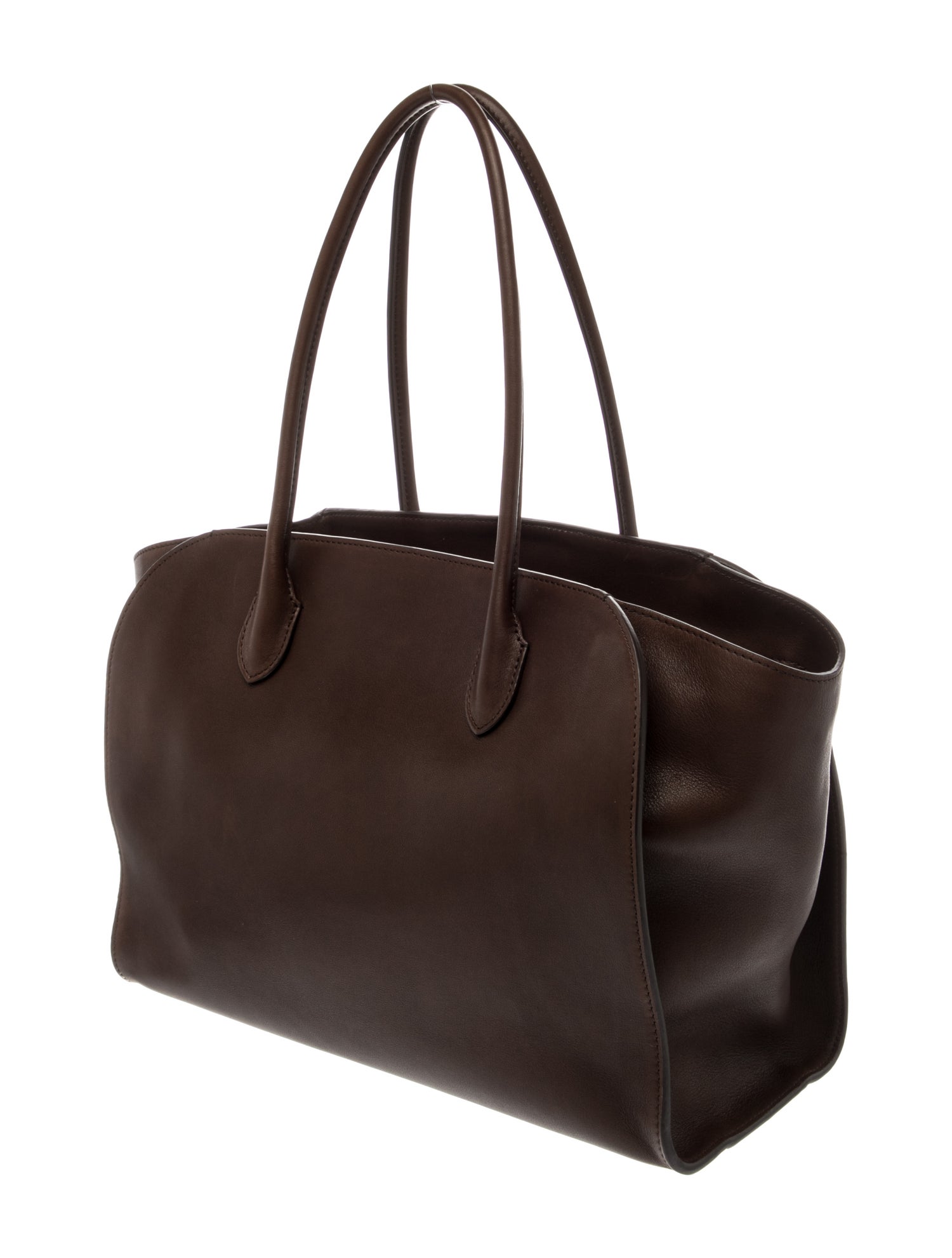 The Row Leather Marlo 17 - Brown Totes, Handbags - THR206751 | The