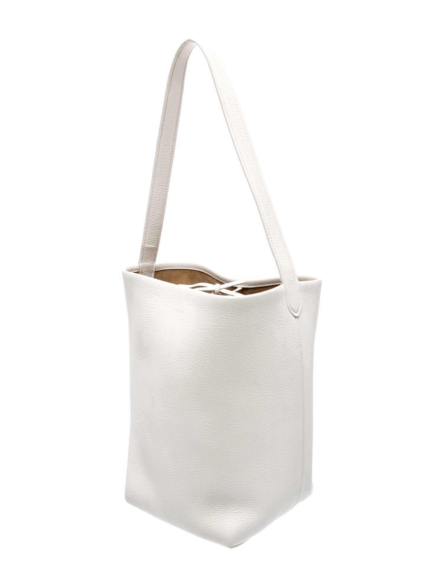 The Row Leather N/S Park Tote Small - White Totes, Handbags