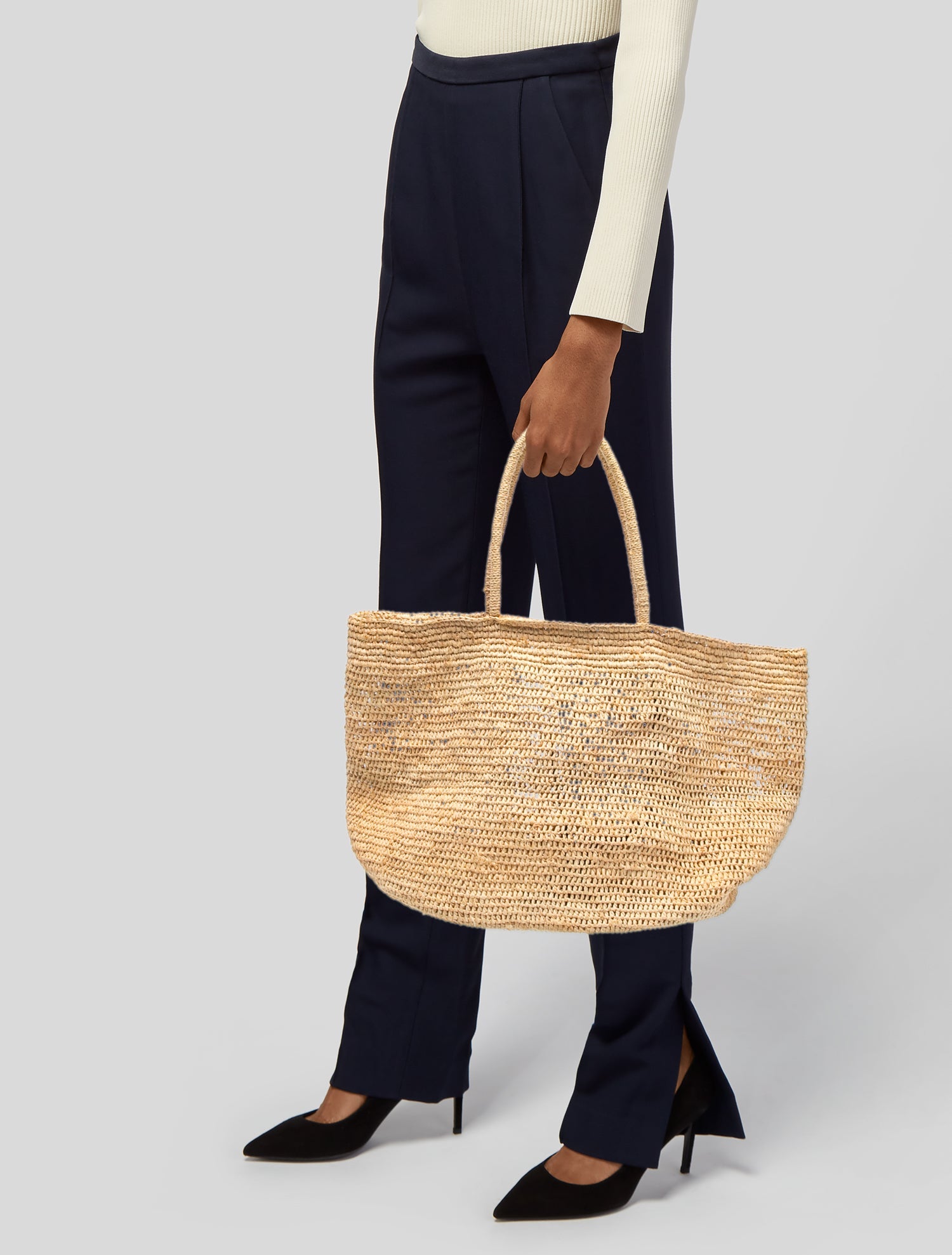 The Row Raffia Oregon - Neutrals Totes, Handbags - THR207088 | The