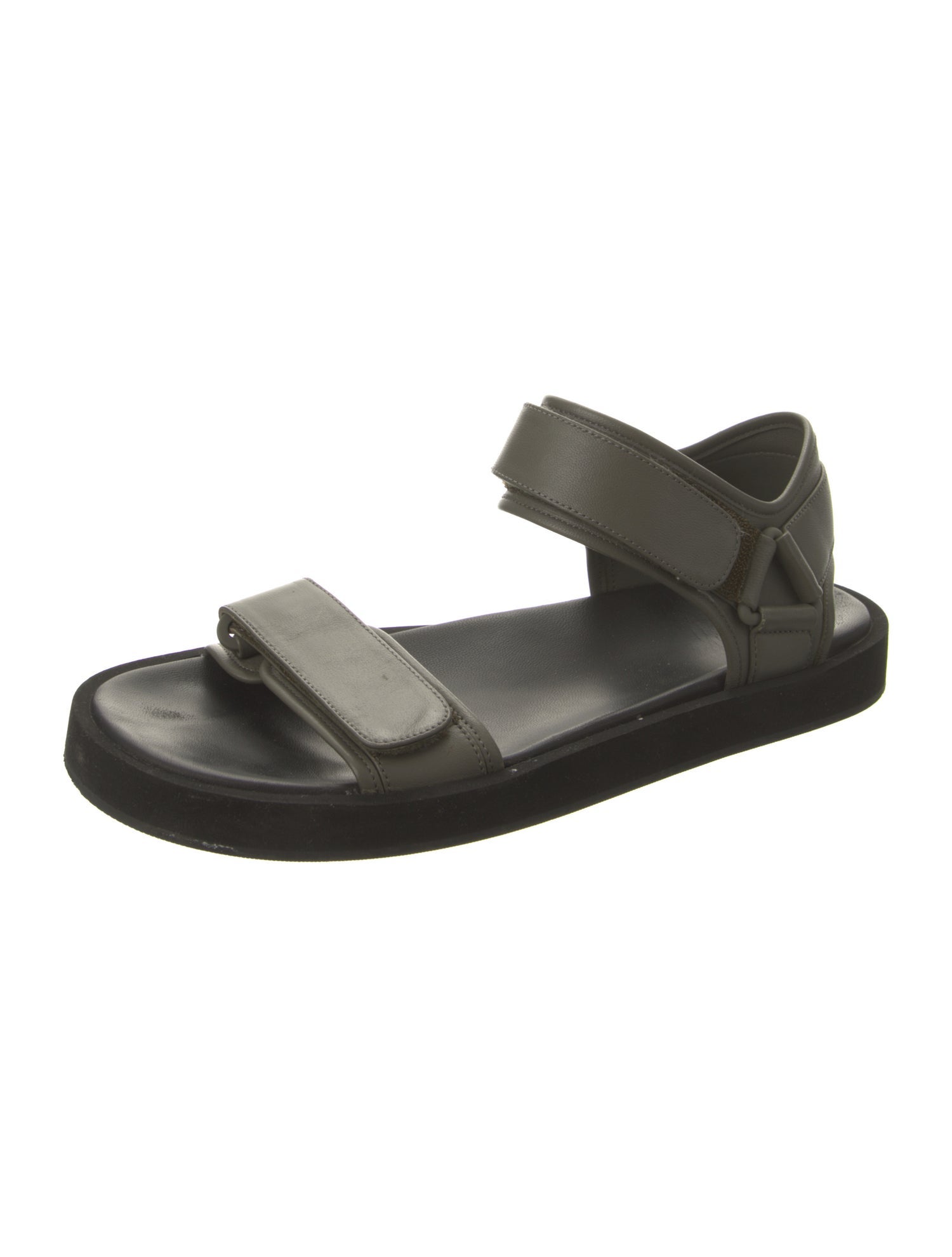 The Row Hook and Loop Leather Sandals