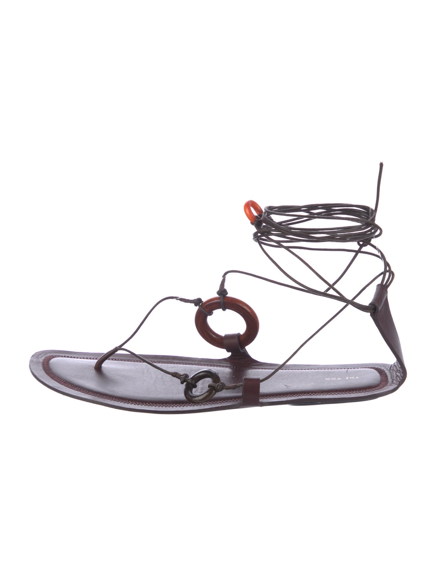 The Row Ankle Wrap Sandals, Leather Gladiator Sandals