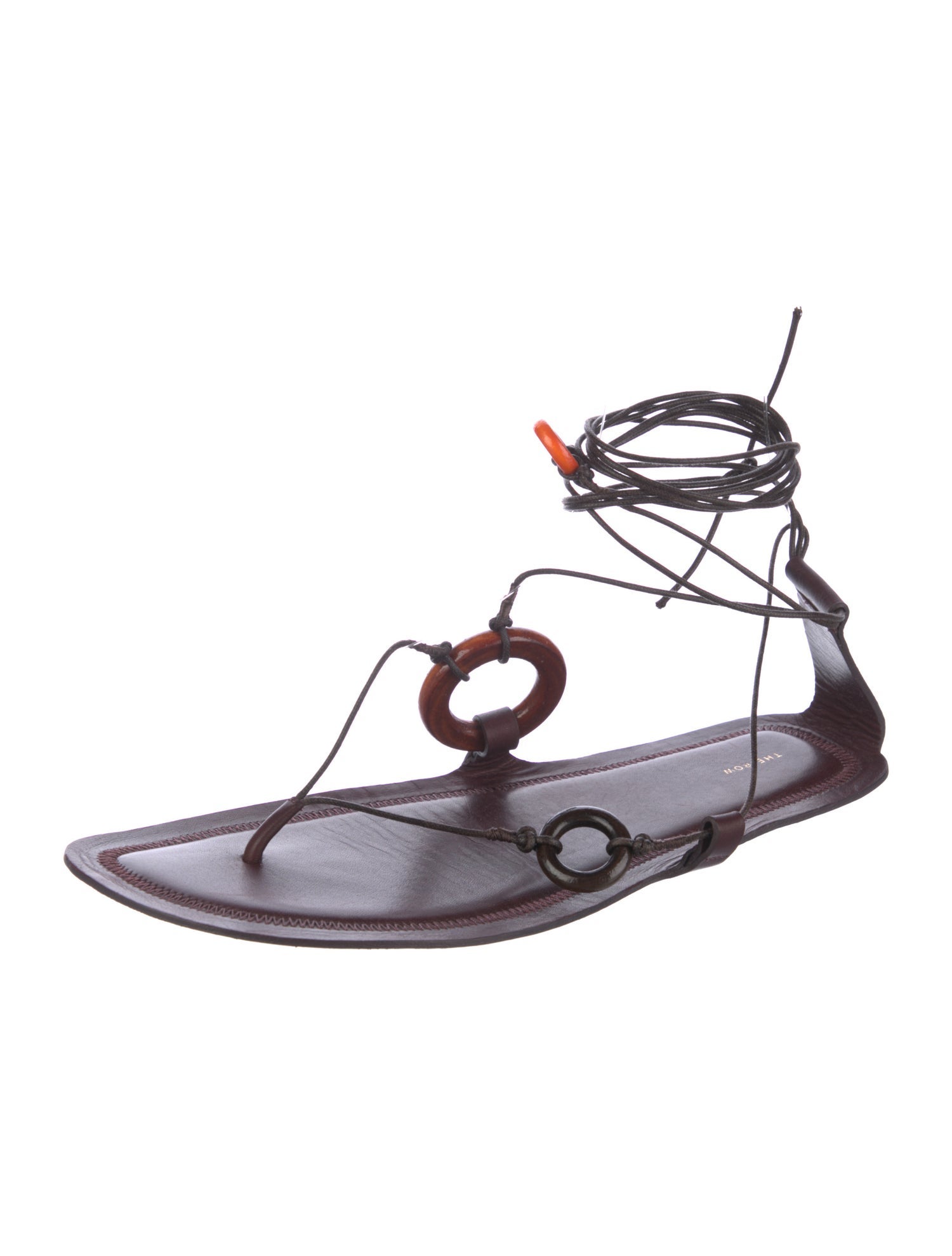 The Row Ankle Wrap Sandals, Leather Gladiator Sandals