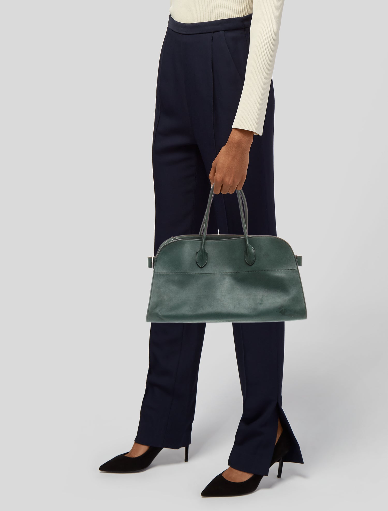 The Row Leather E/W Margaux